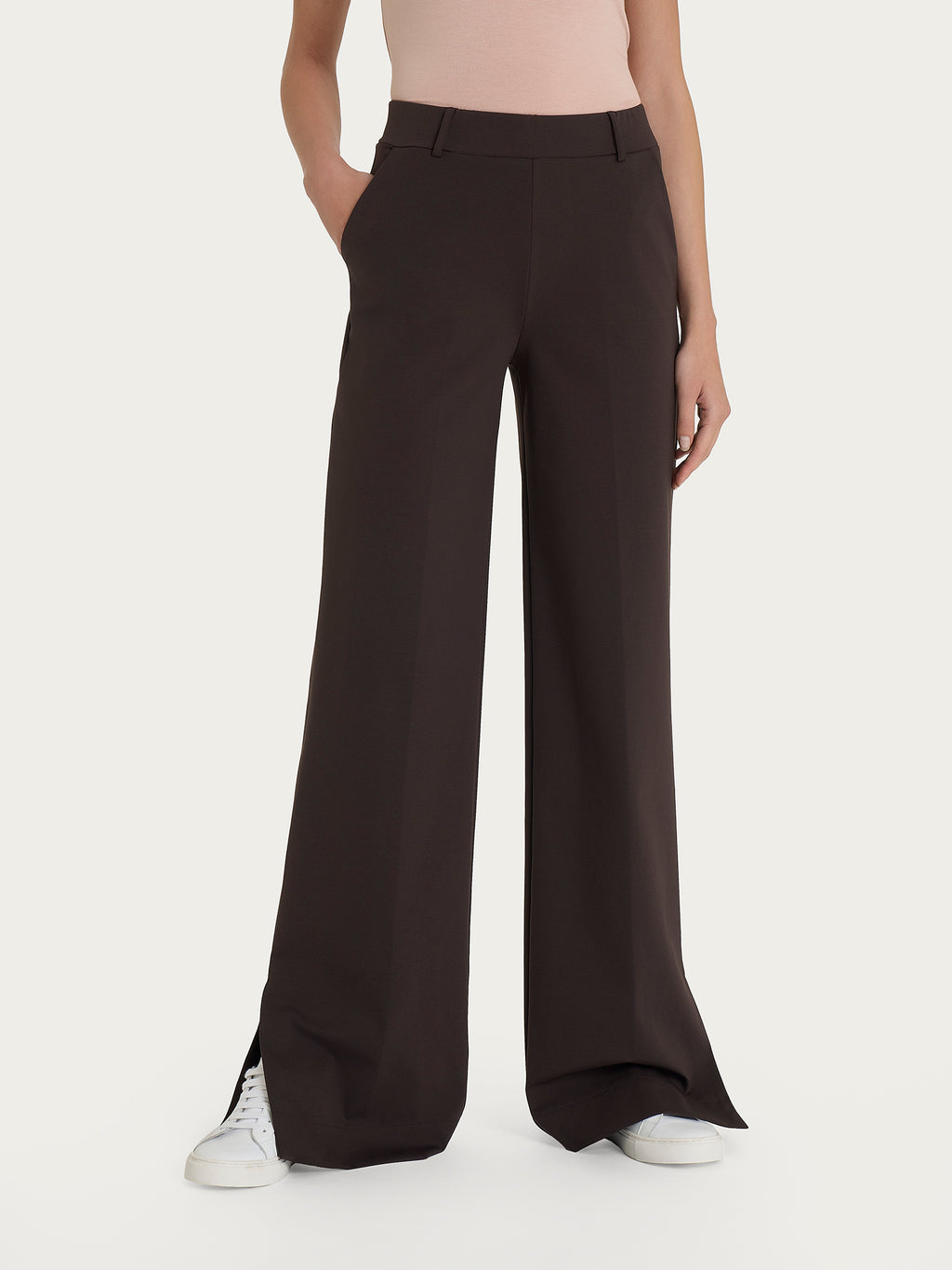 Ragno Compact Light pantalone palazzo donna Chocolate Torte