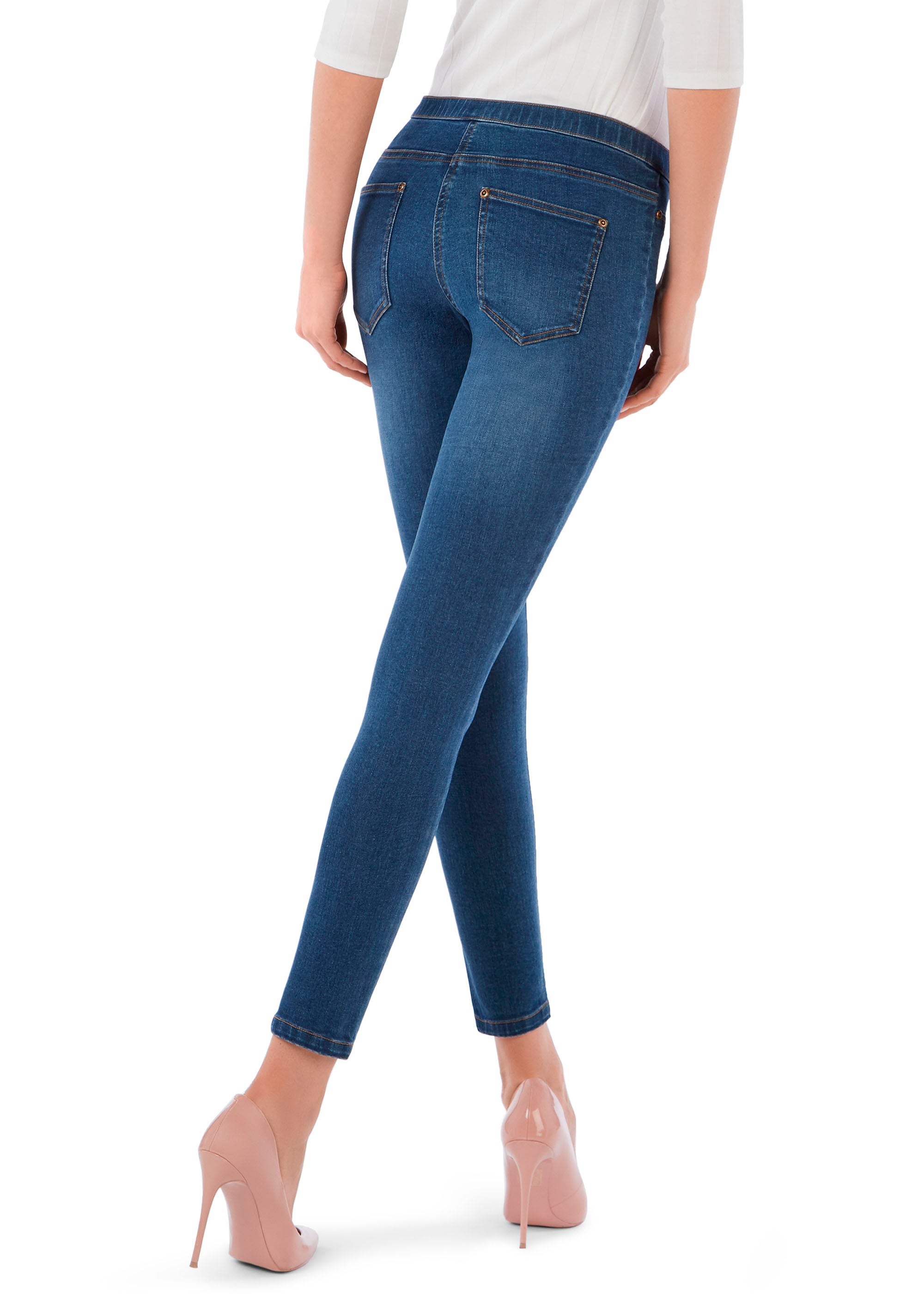 Philippe Matignon Jeans Toujours leggings S-XL cotone effetto jeans