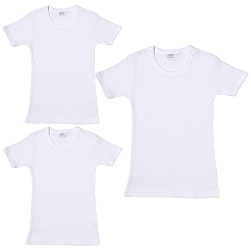 Ellepi 3 magliette bimbo cotone elasticizzato bianco 4 anni
