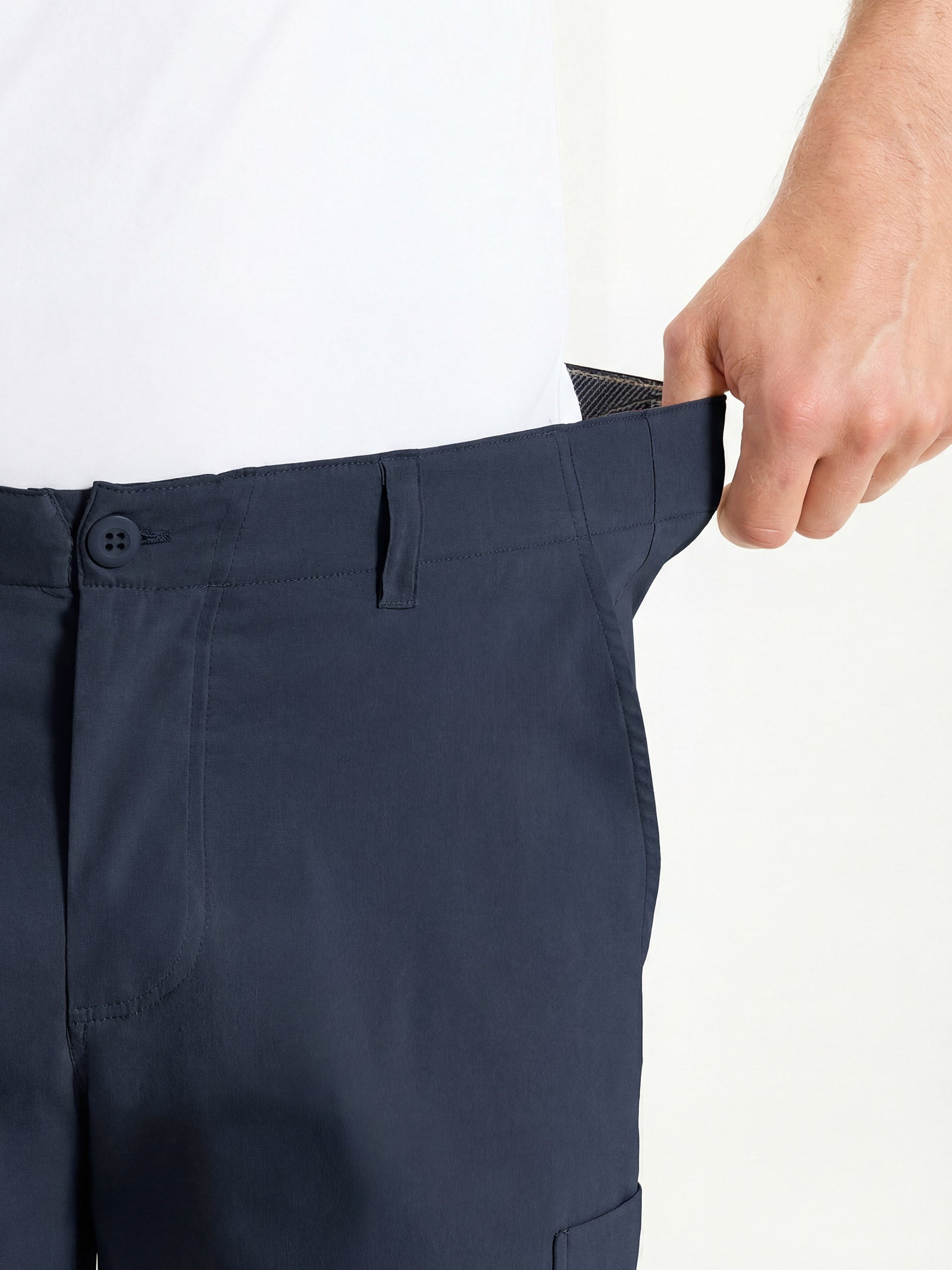 Ragno Super Fresh Bermuda cargo bleu cotone elasticizzato