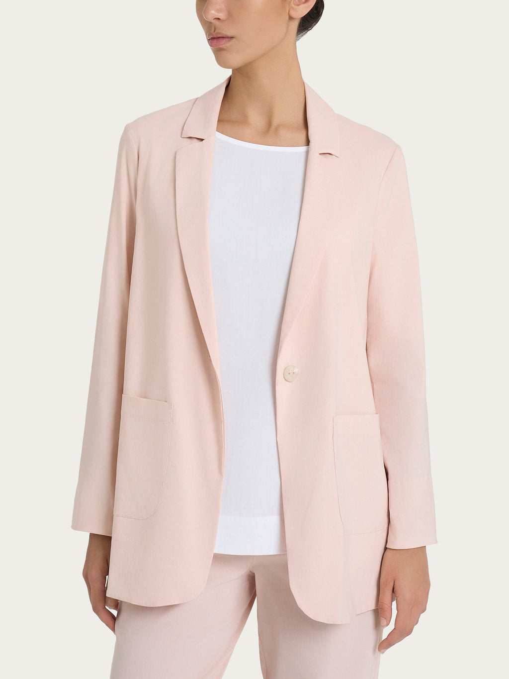 Ragno Super Fresh blazer destrutturato Cameo Rose tecnico