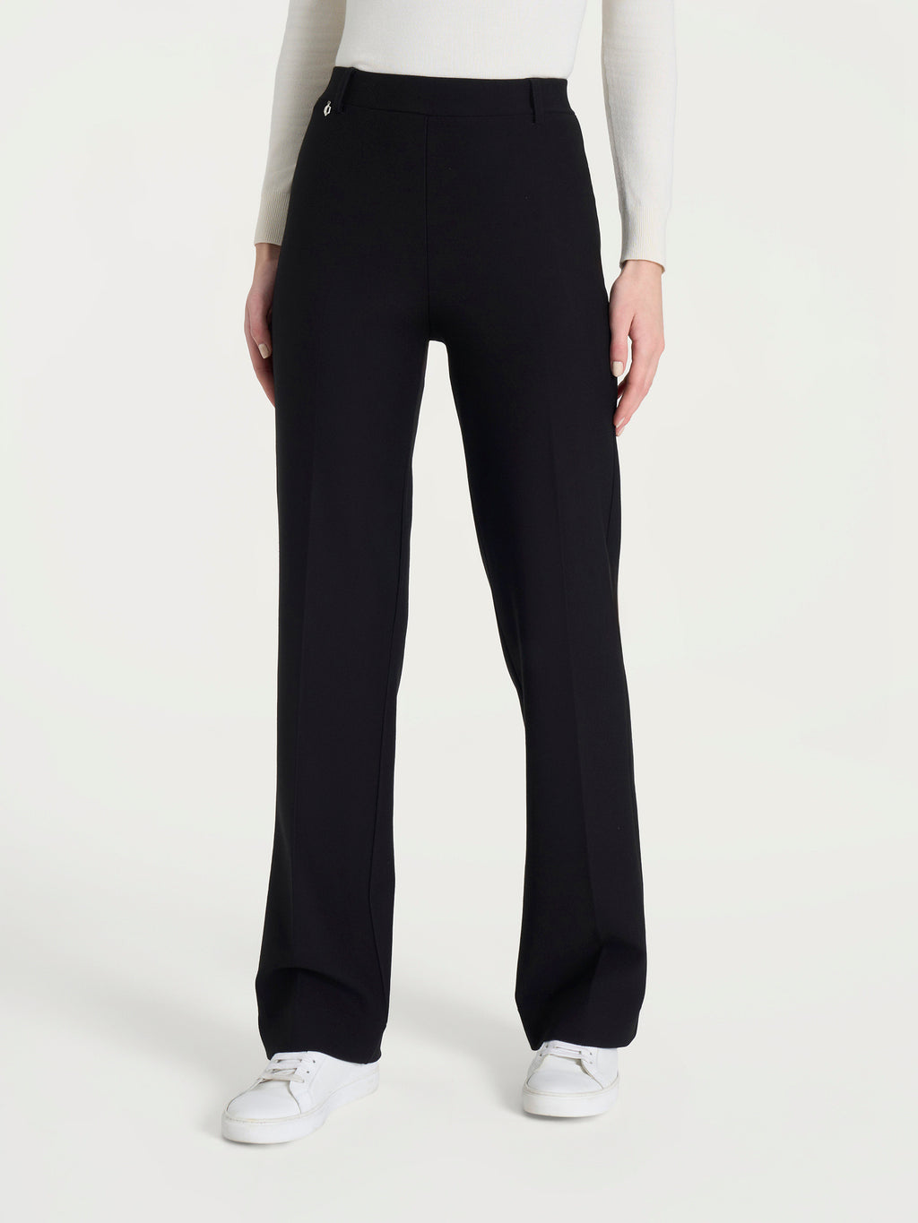 Ragno Compact Wide pantaloni palazzo donna nero