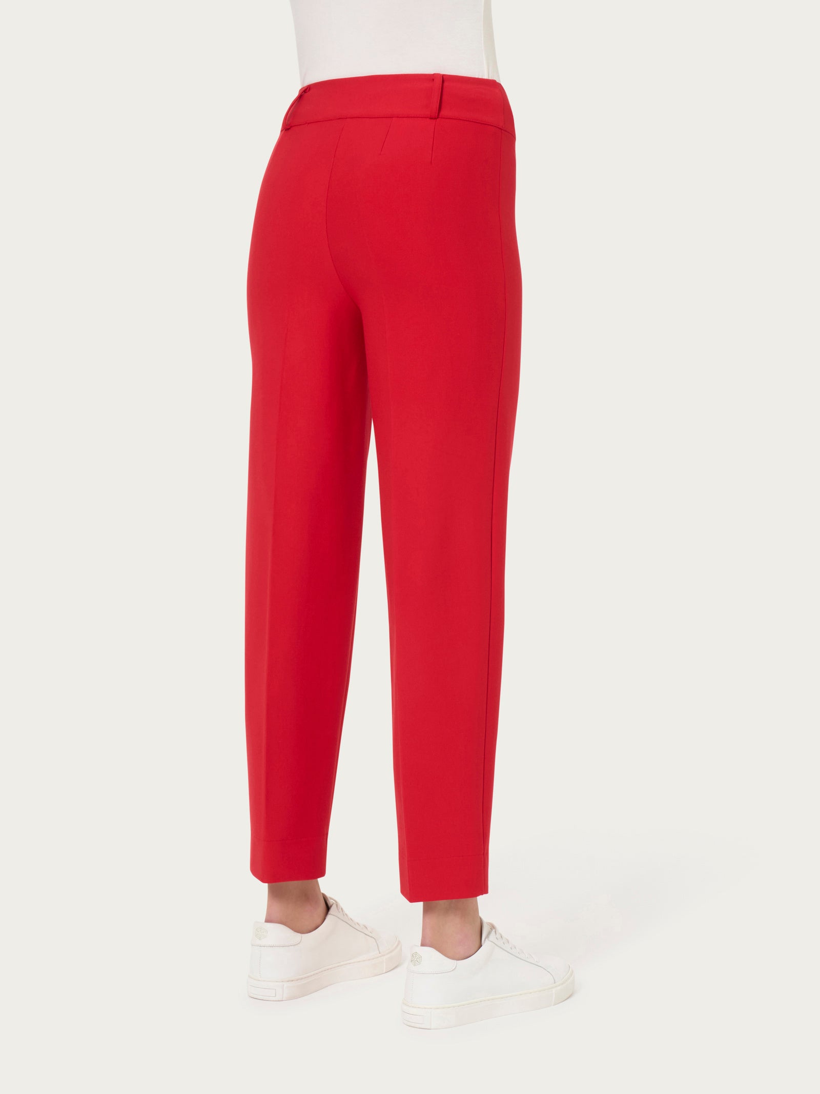 Ragno Compact Pantalone Carrot Donna rosso elasticizzato