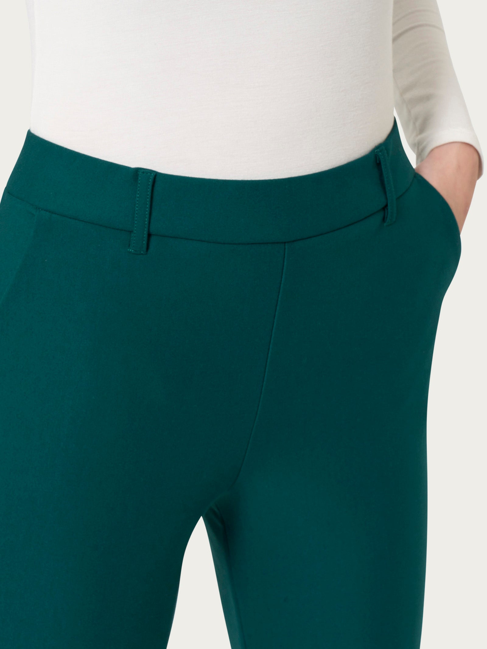 Ragno Compact Pantalone Dritto The Straight Leg Rain Forest Tasche