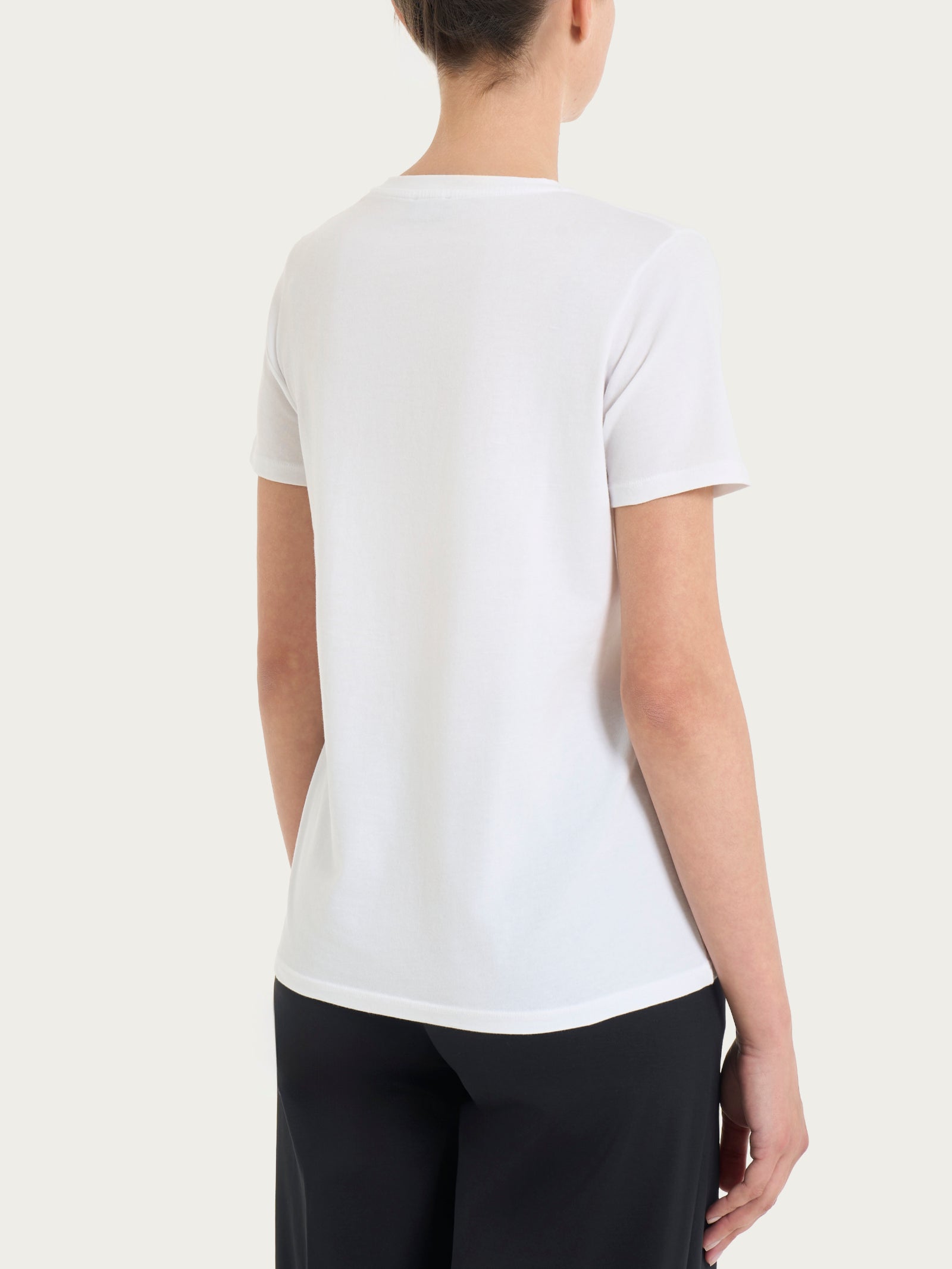 Ragno Ultralight Maglietta Scollo V Bianco Cotone Elasticizzato