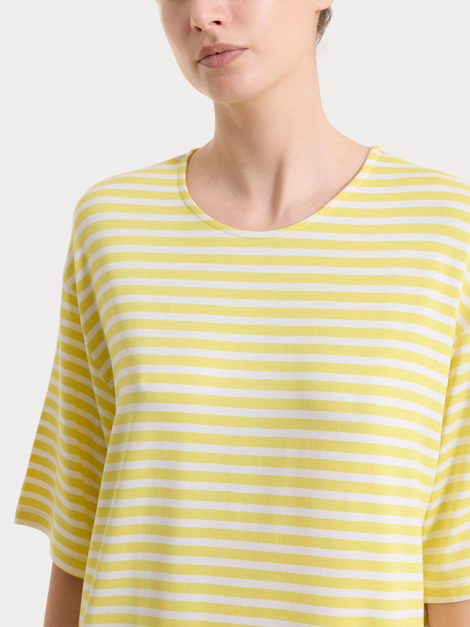 Ragno Perfetta Revolution maglietta boxy a righe Acacia fresca
