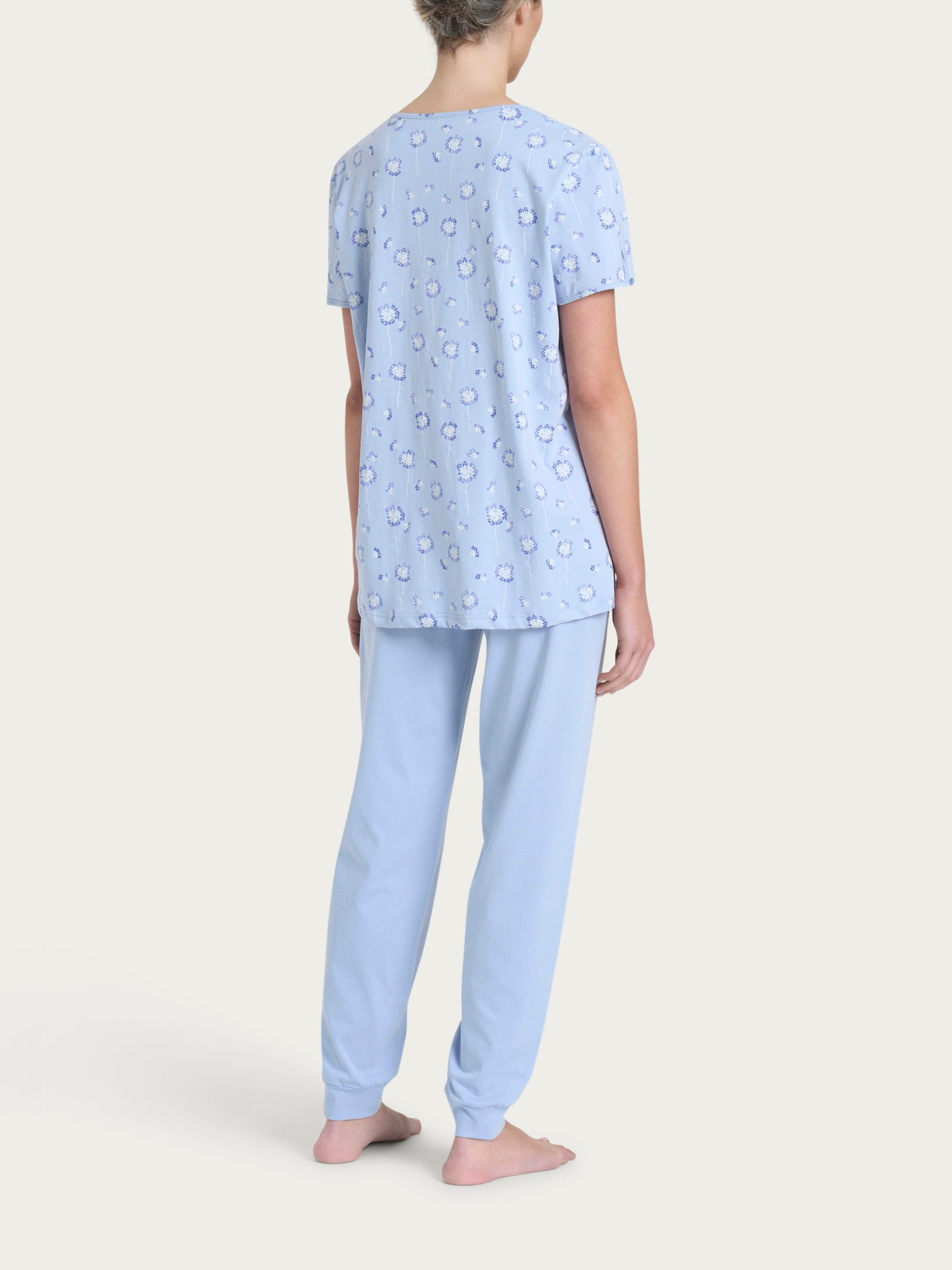Ragno Sweet Emotion pigiama serafino Brunnera Blue cotone