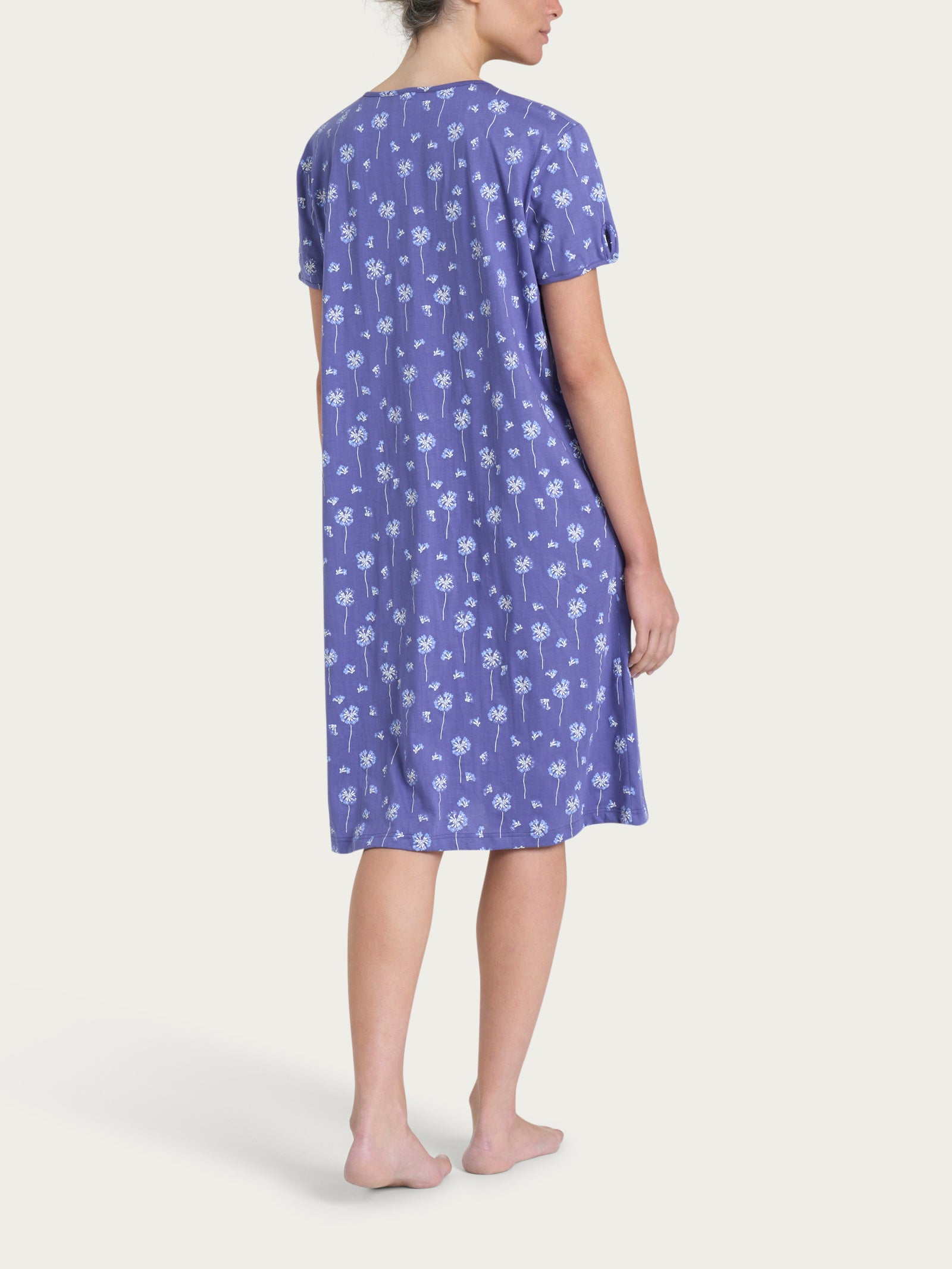 Ragno Camicia Notte Aperta Jersey Cotone Fantasia Marlin