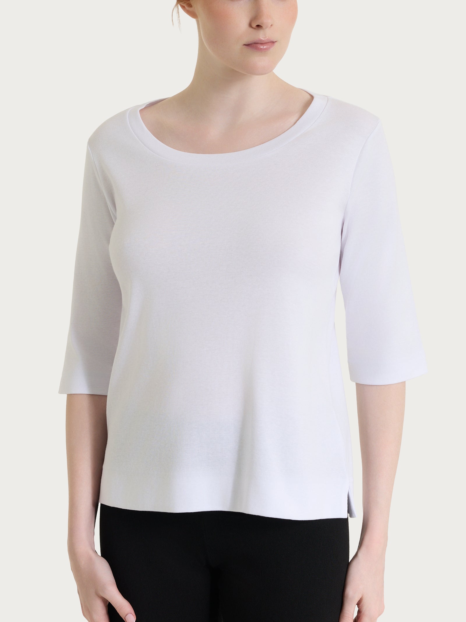 Ragno Eco Cotton Maglietta Manica 3/4 Bianco Cotone