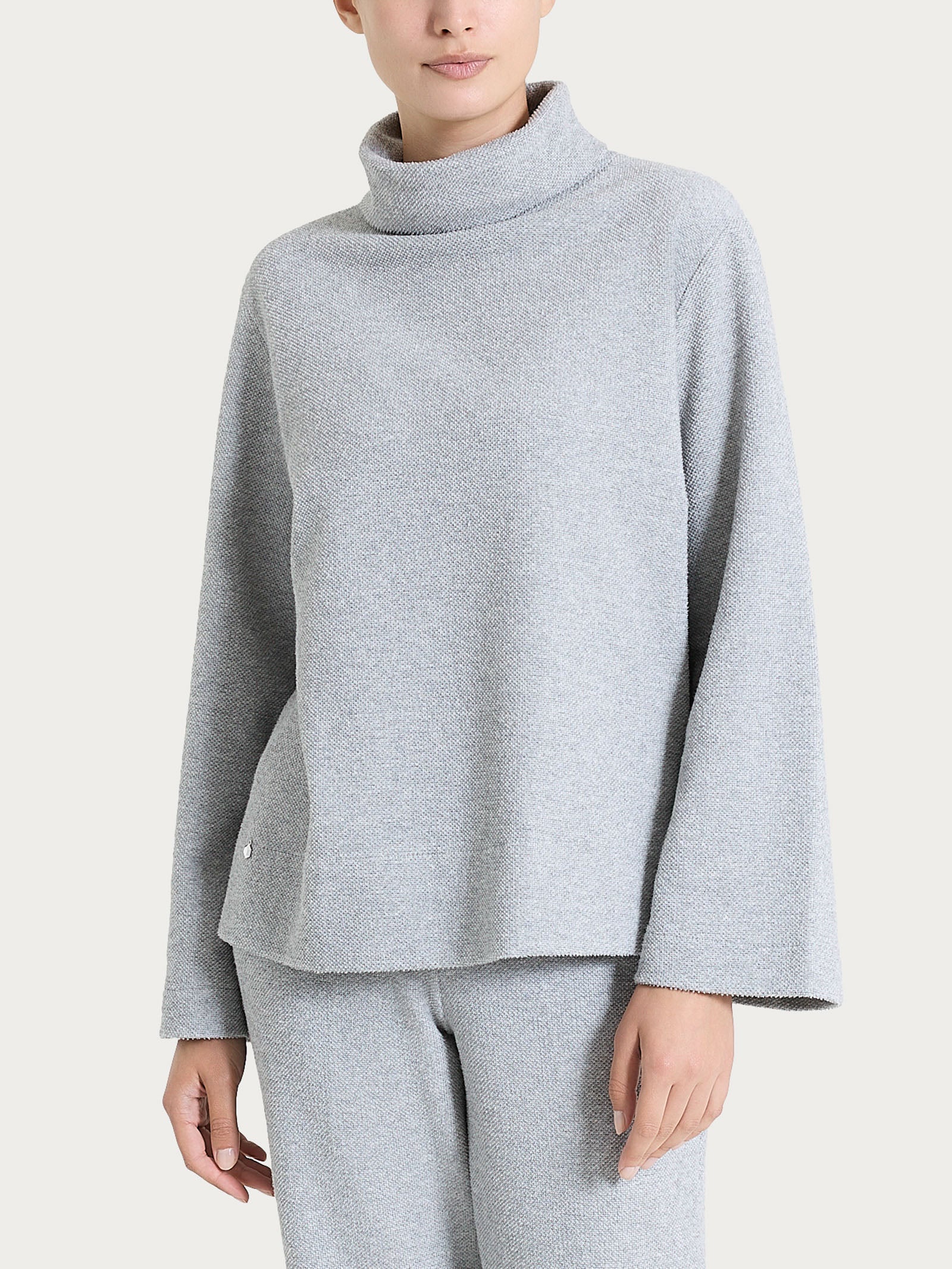 Ragno Relaxed Wardrobe Felpa collo ciambella Grigio Mel. calda