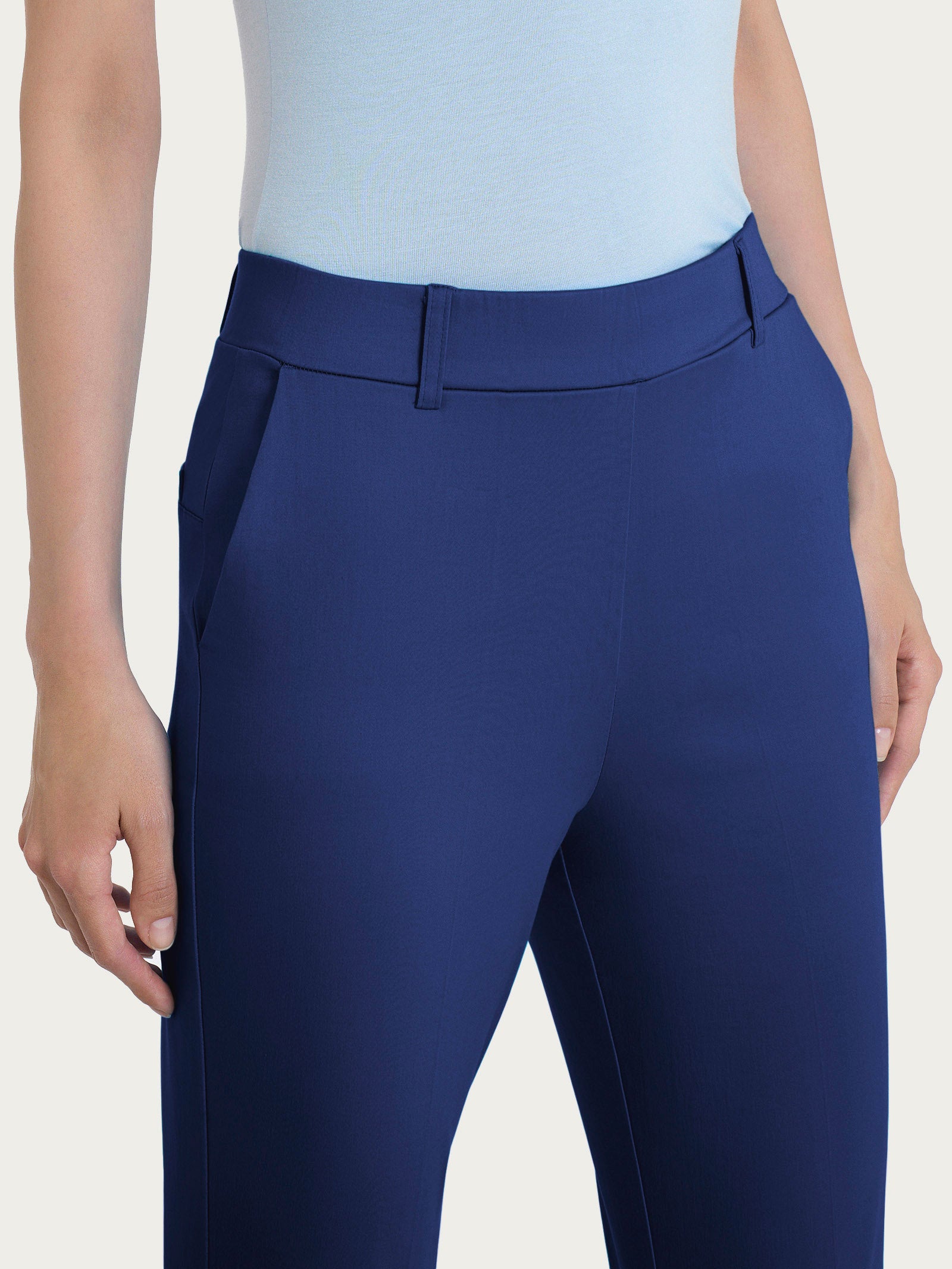 Ragno Satin Power pantalone donna Blueberry gamba dritta