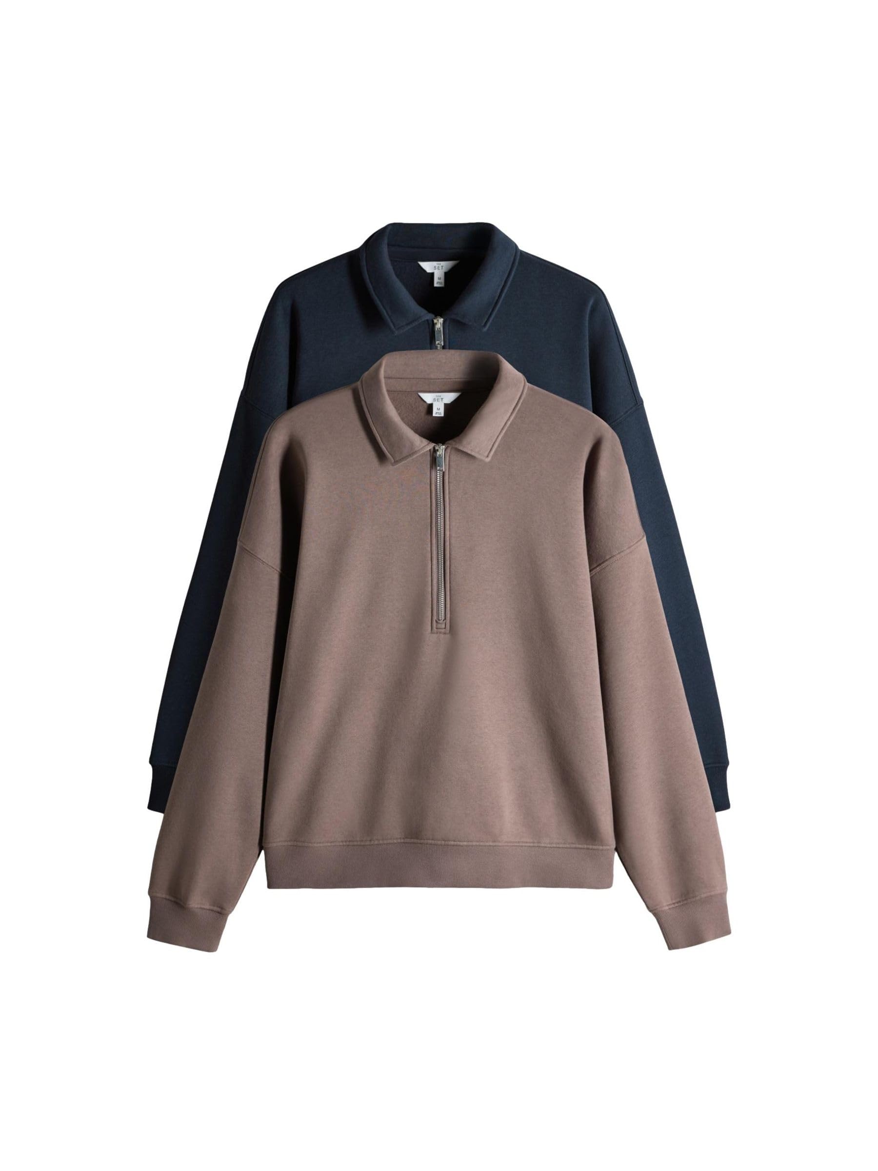 Geo Next The Set felpa donna mezza zip 2 pezzi collo alto