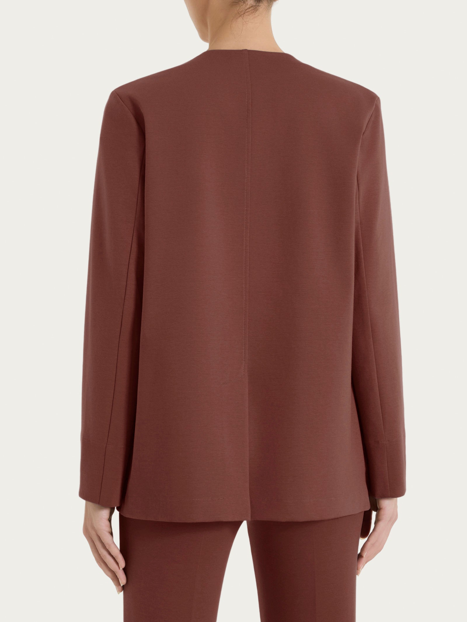 Ragno Compact Light Blazer Senza Revers Cappuccino Over
