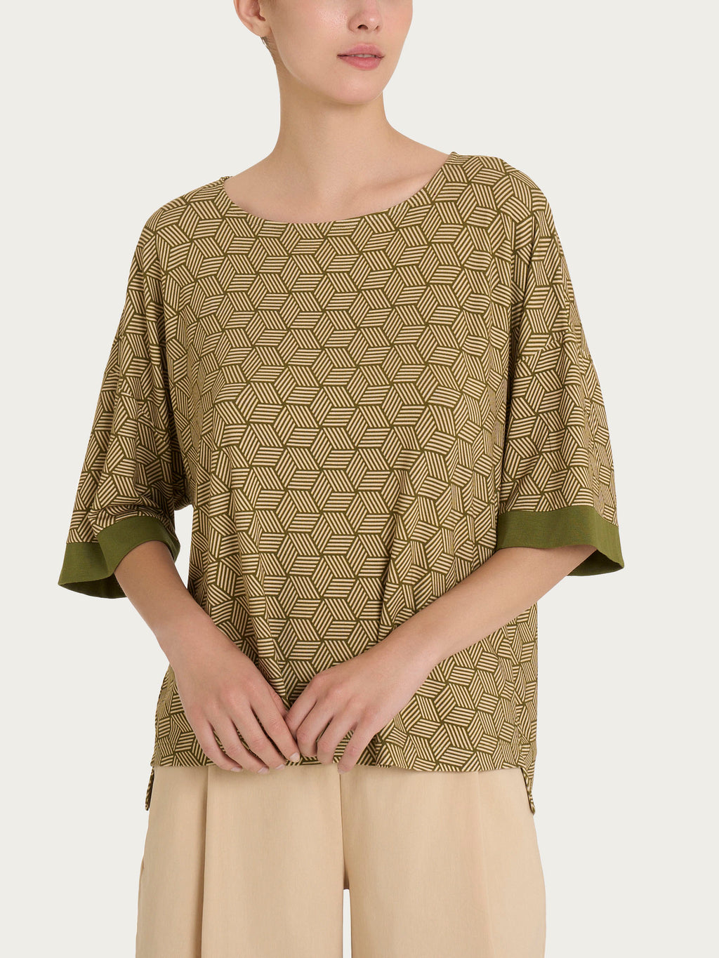 Ragno Viscosa Summer Cubi T-shirt Fant.Sphagnum fresca