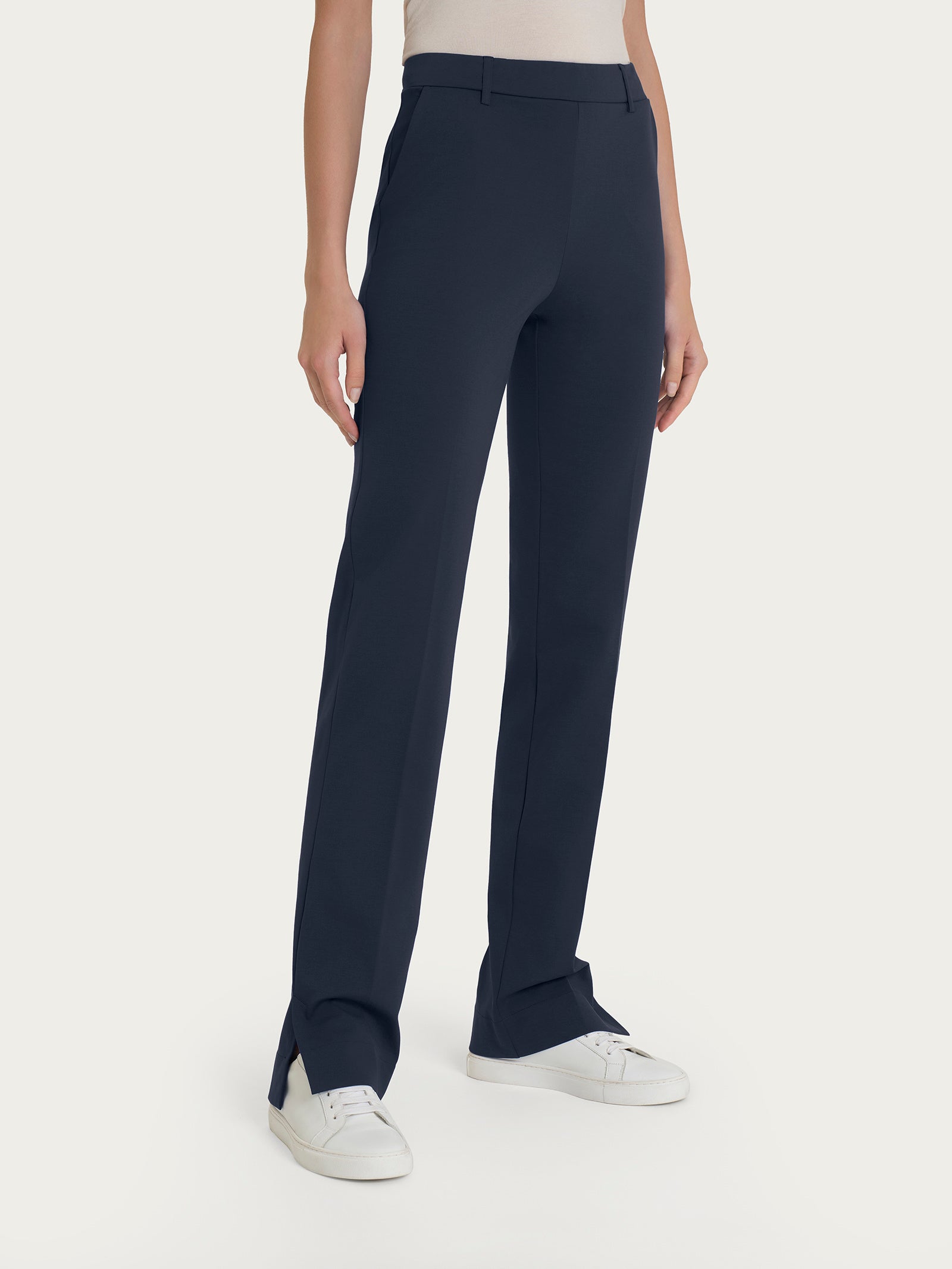 Ragno Compact Light pantalone dritto Bleu cotone elasticizzato