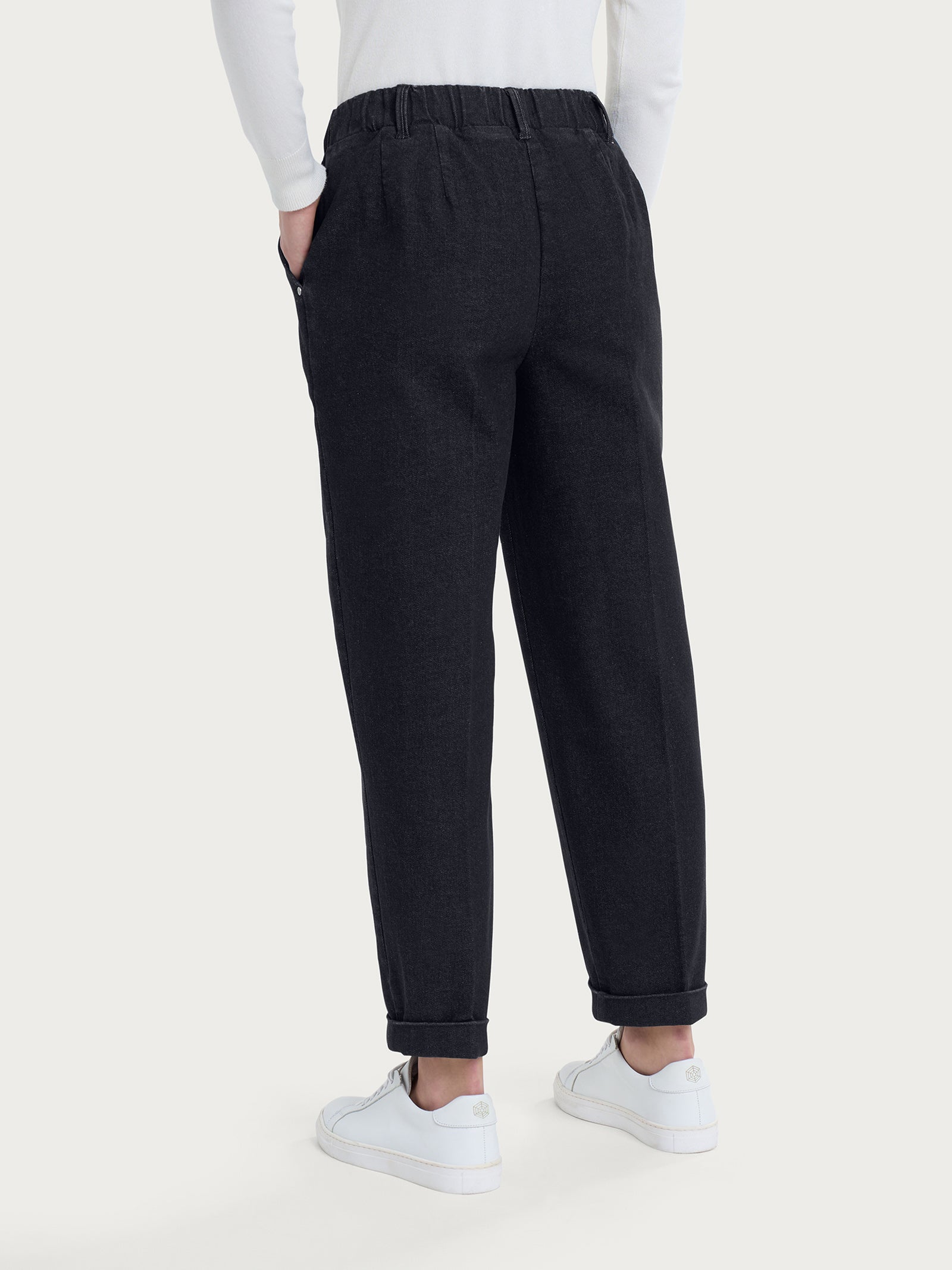 Ragno Super Denim Jeans carota Antracite tapered elasticizzato