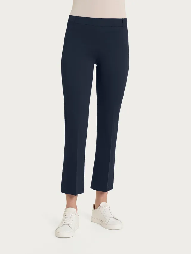 Ragno Satin Power pantalone flare Bleu cotone