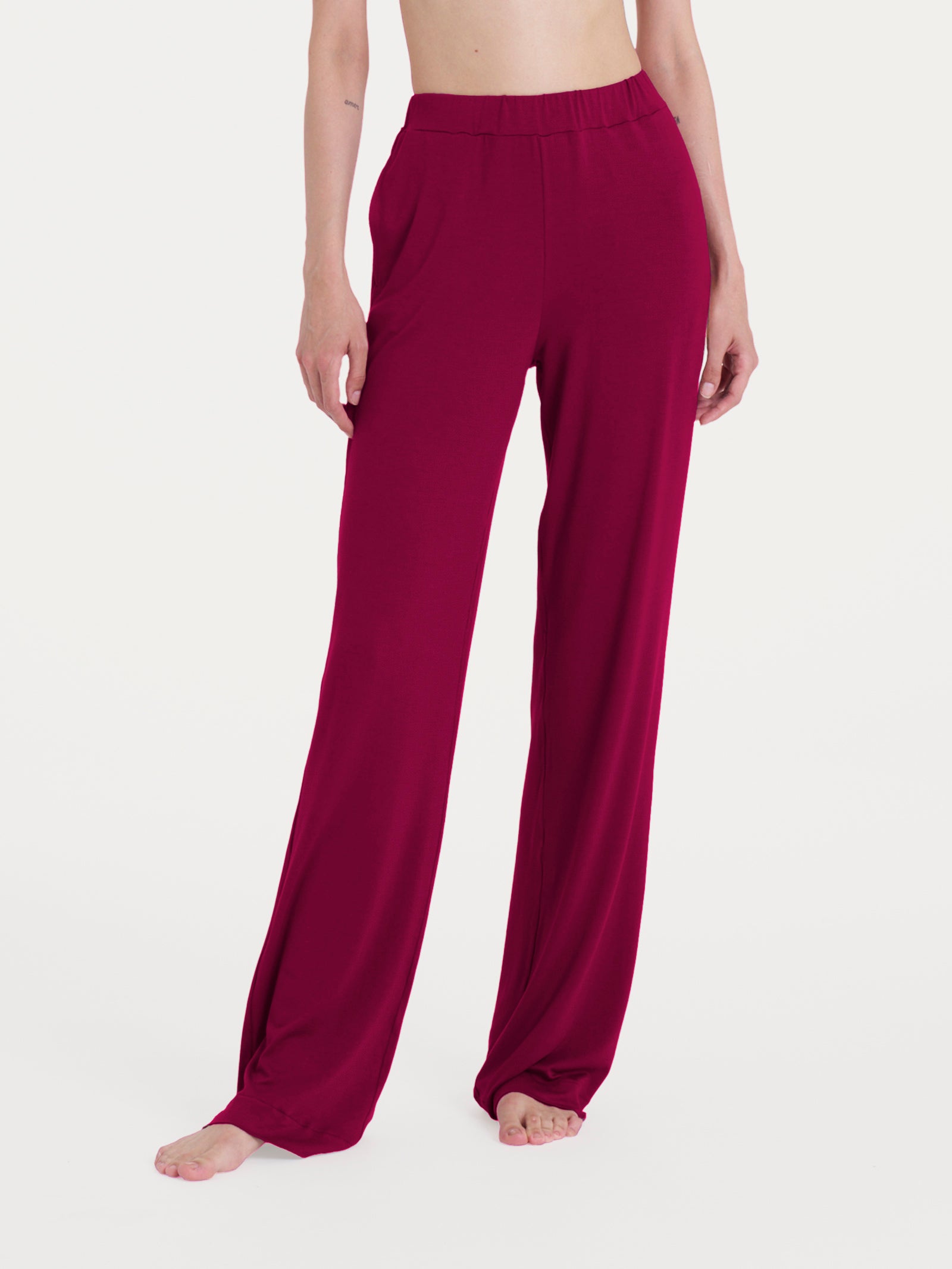 Ragno Viscosa Summer The Wide Leg pantalone Rhododendron