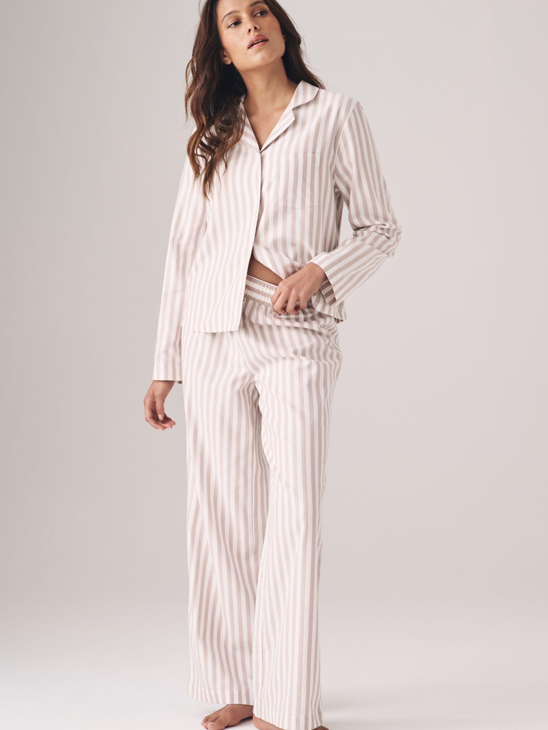 Geo Next The Set Flanella Pigiama Donna 2 Pezzi Bottoni