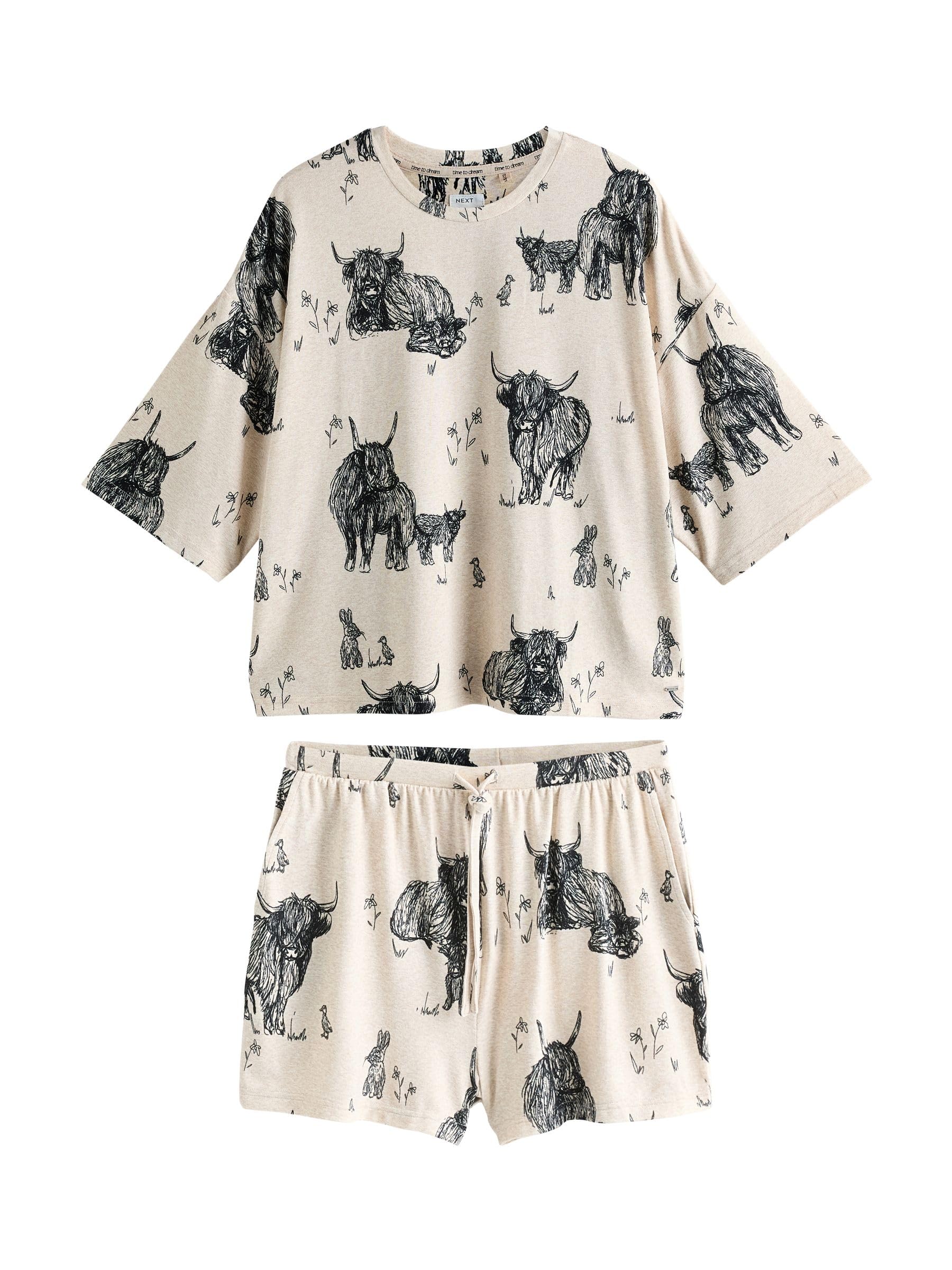 Geo Next pigiama donna corto con shorts taglia M comodo