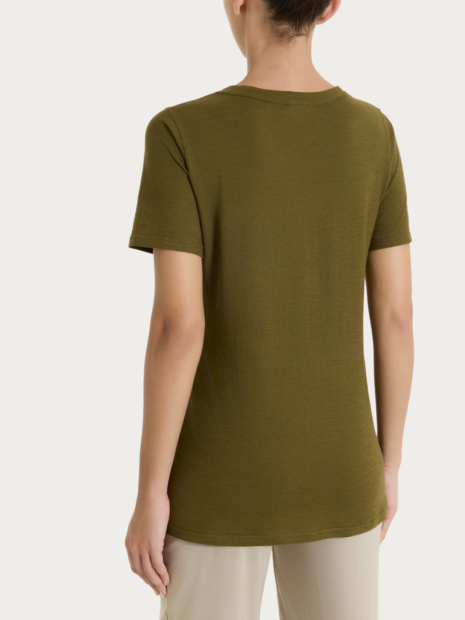 Ragno Jersey Cotone maglietta Dark Olive puro cotone