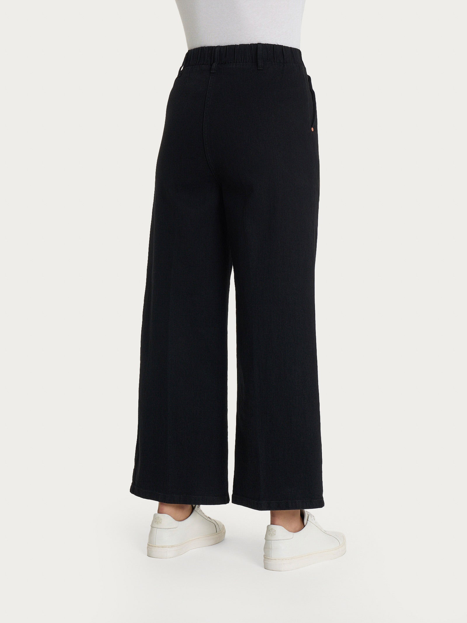 Ragno 4 Seasons Denim Jeans Ampio Nero wide leg