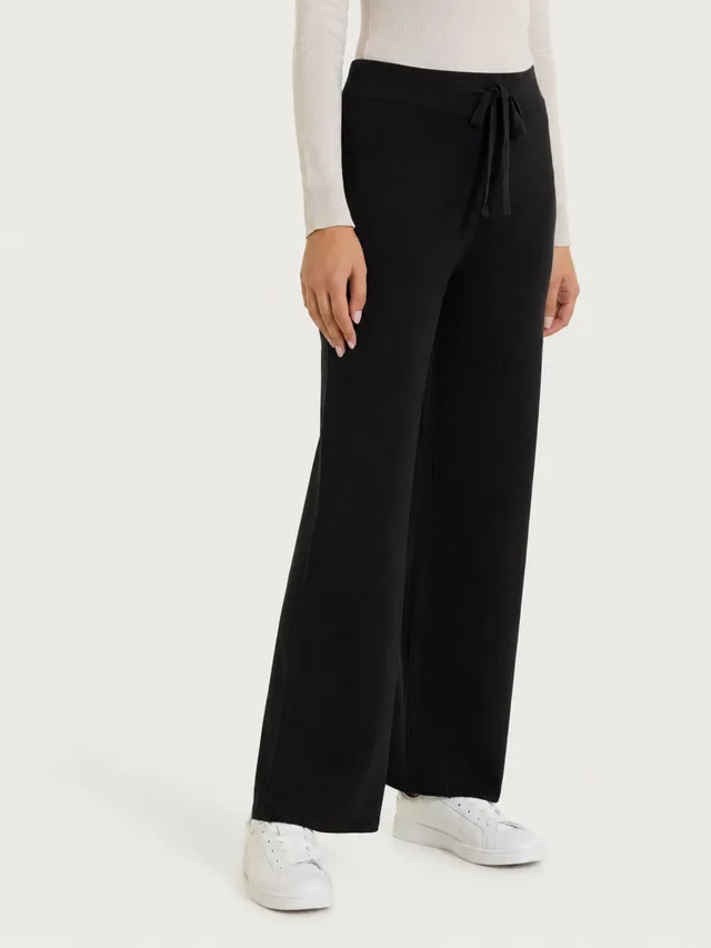 Ragno Four Seasons Pantalone Jogger Ampio Nero fluido