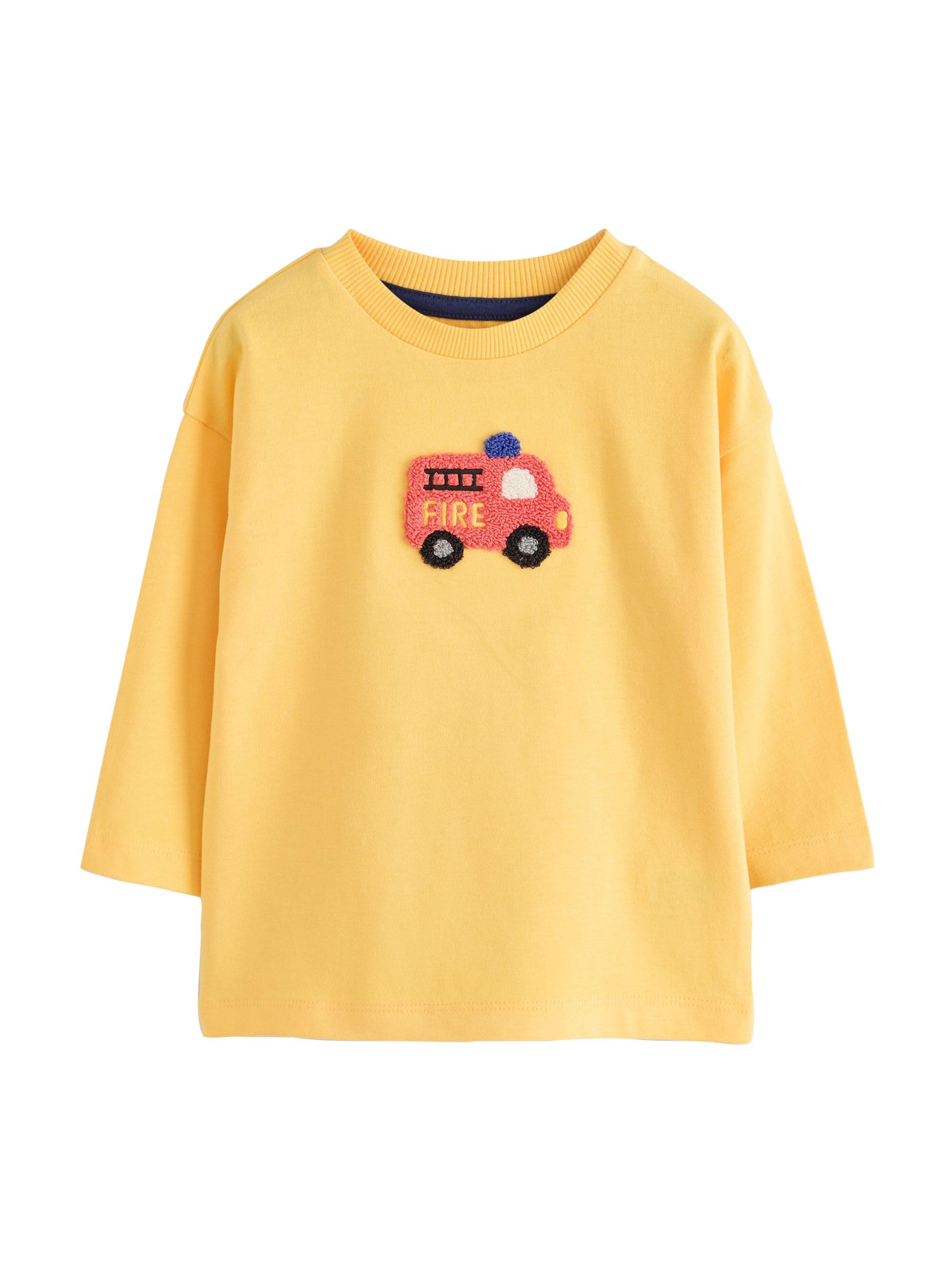 Next t-shirt bambino manica lunga 3 pezzi 116-122 applicazioni