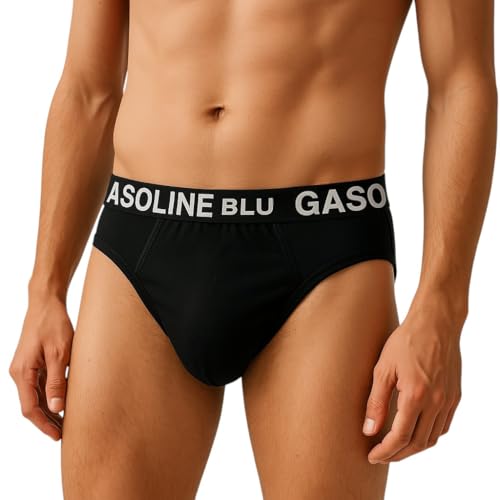 Gasoline Blu slip uomo cotone elasticizzato 6 pezzi taglia L
