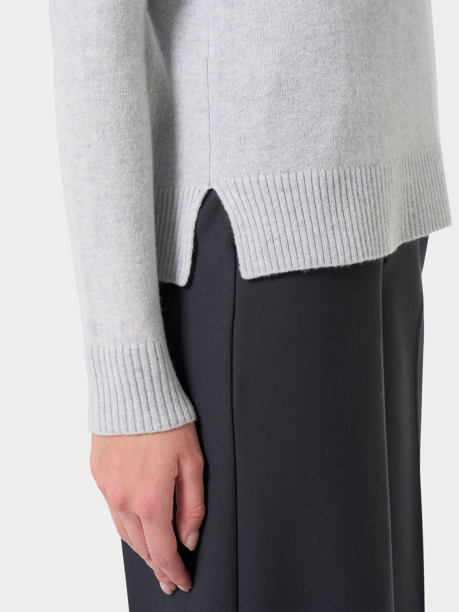 Ragno Cashmerino Scollo a V Maglia Donna Piuma Misto Lana