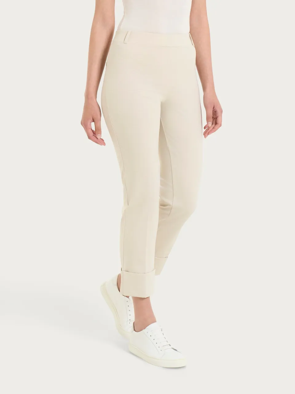 Ragno Compact Light Pantalone straight Champignon leggero