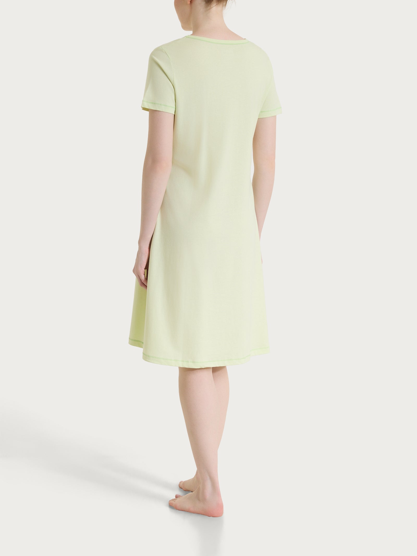 Ragno Jersey Cotone Camicia Notte White Jade tinta unita