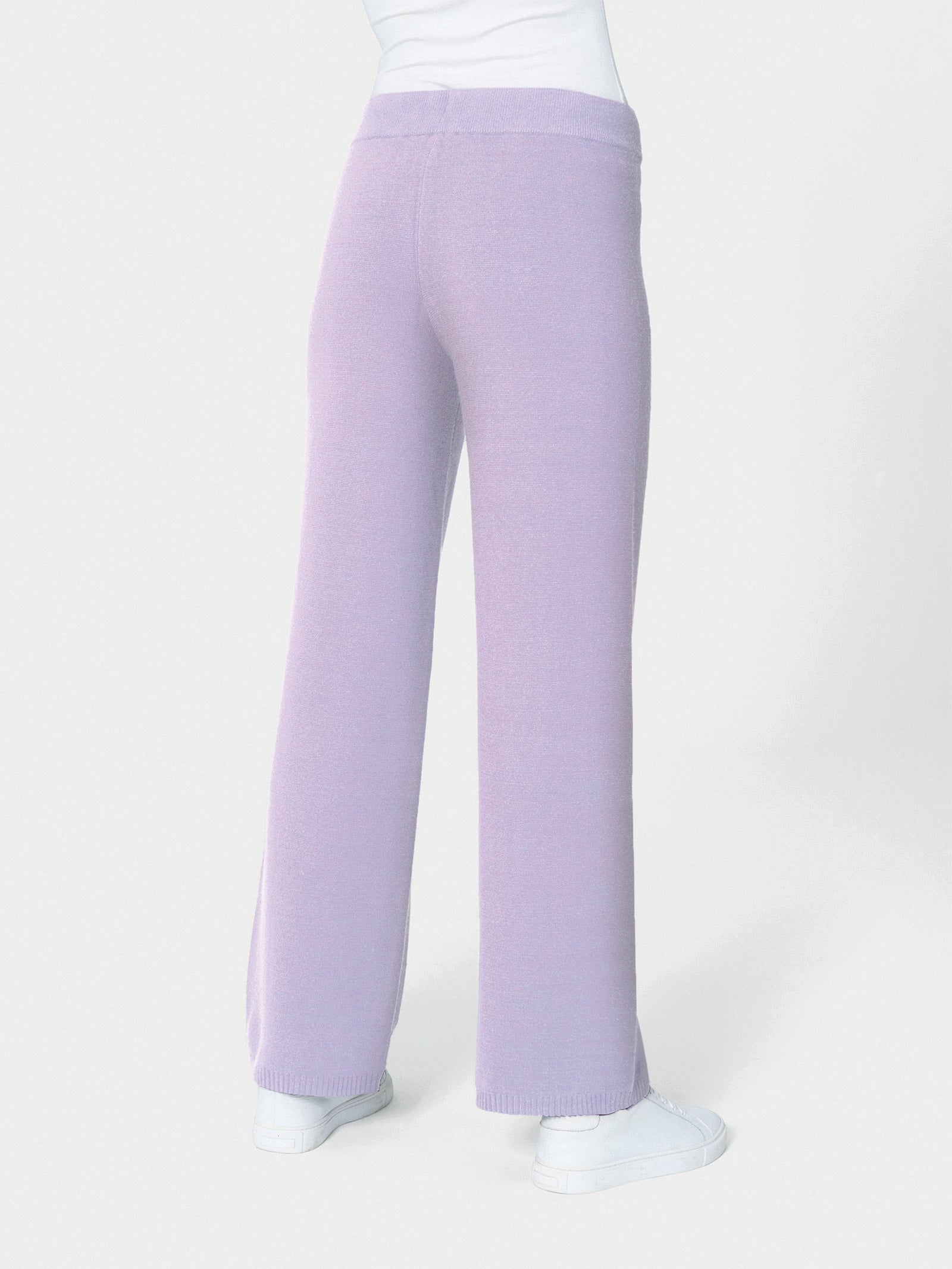 Ragno Super Soft The Wide Leg pantalone viola Orchid Petal relaxed