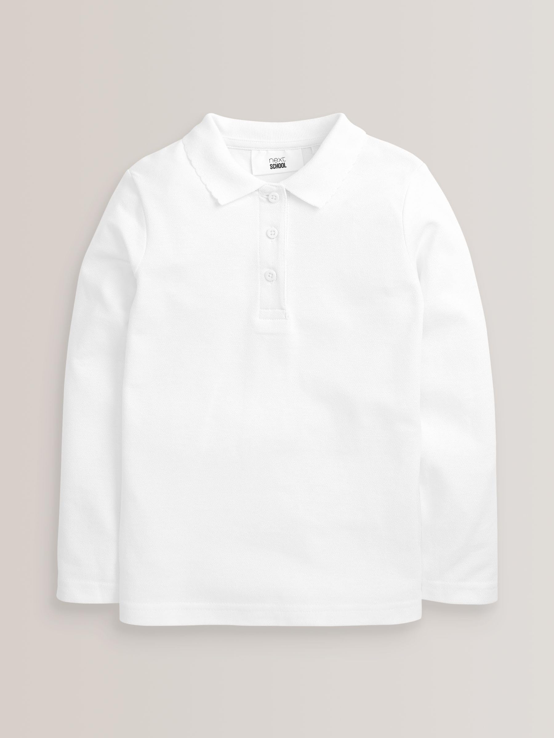 Next Polo Scuola Bambina 4 Anni 5 Pezzi Cotone Maniche Lunghe