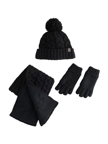 Next set cappello guanti sciarpa bimbo 110-116 nero