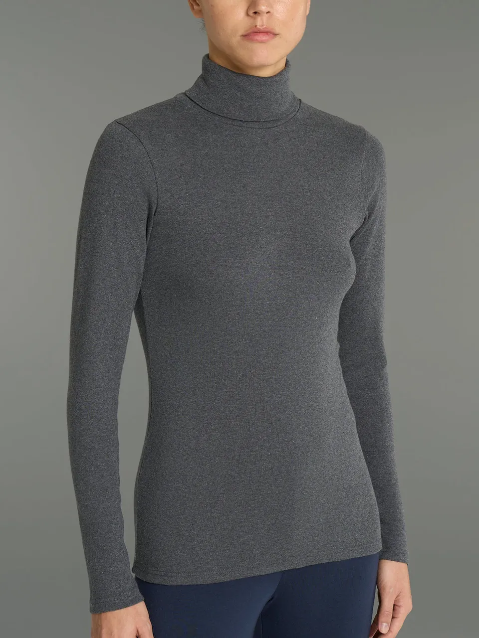 Ragno Thermo Cotton dolcevita donna lead melange termica
