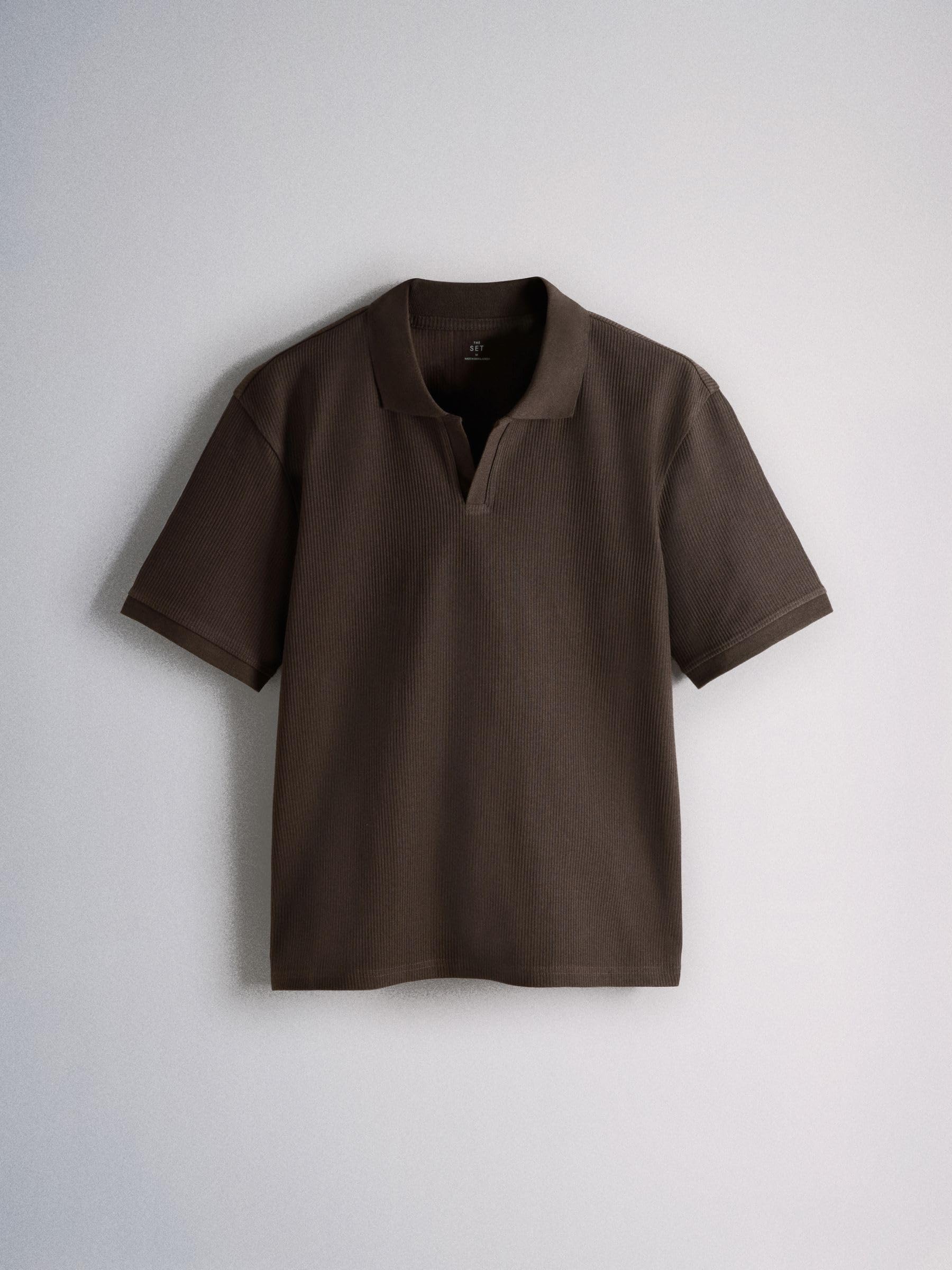 Geo Next The Set T-shirt cotone pesante a coste uomo 3 pezzi collo aperto