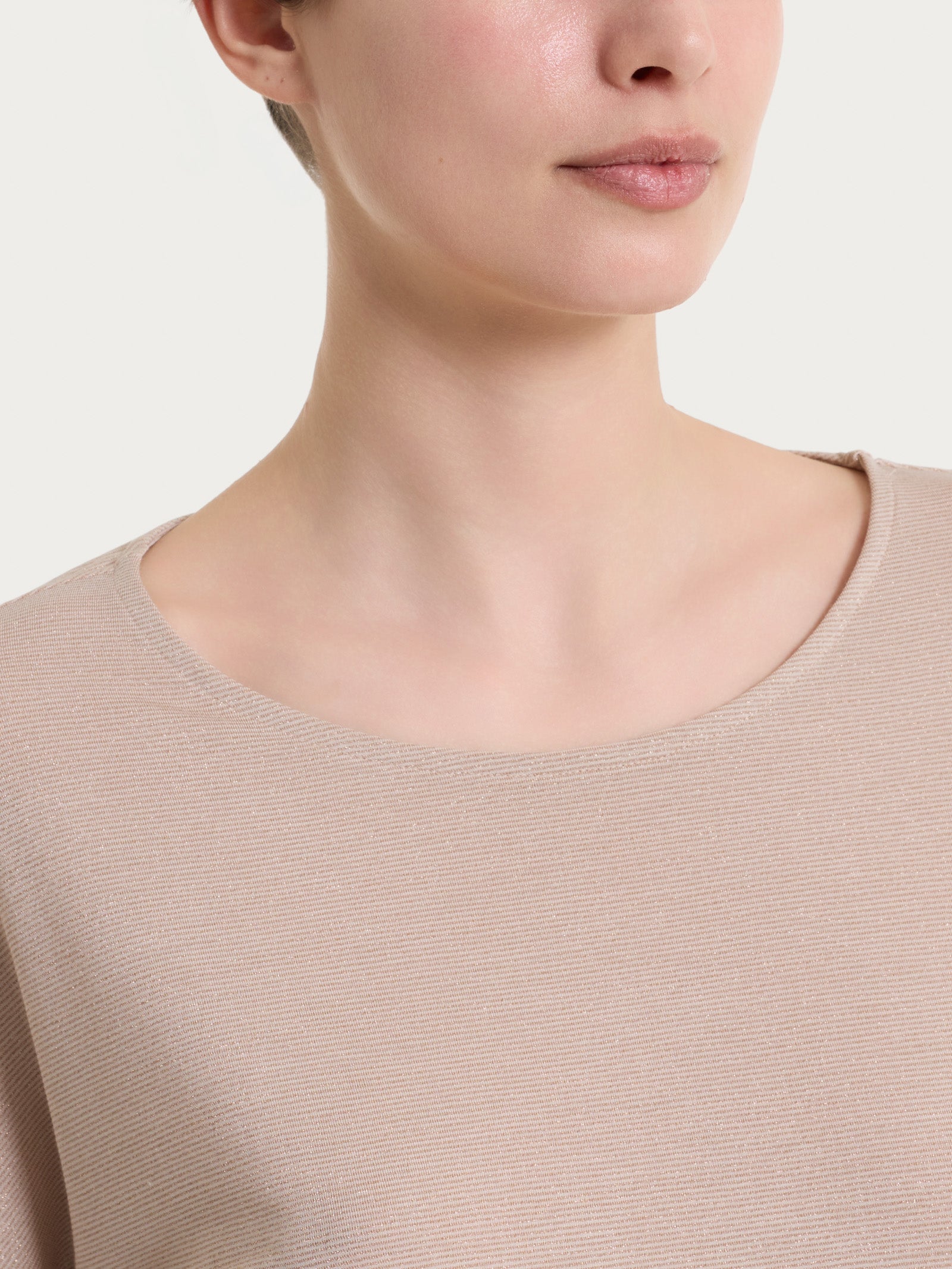 Ragno Summer Light Maglietta Kimono 3/4 Almond Peach lurex