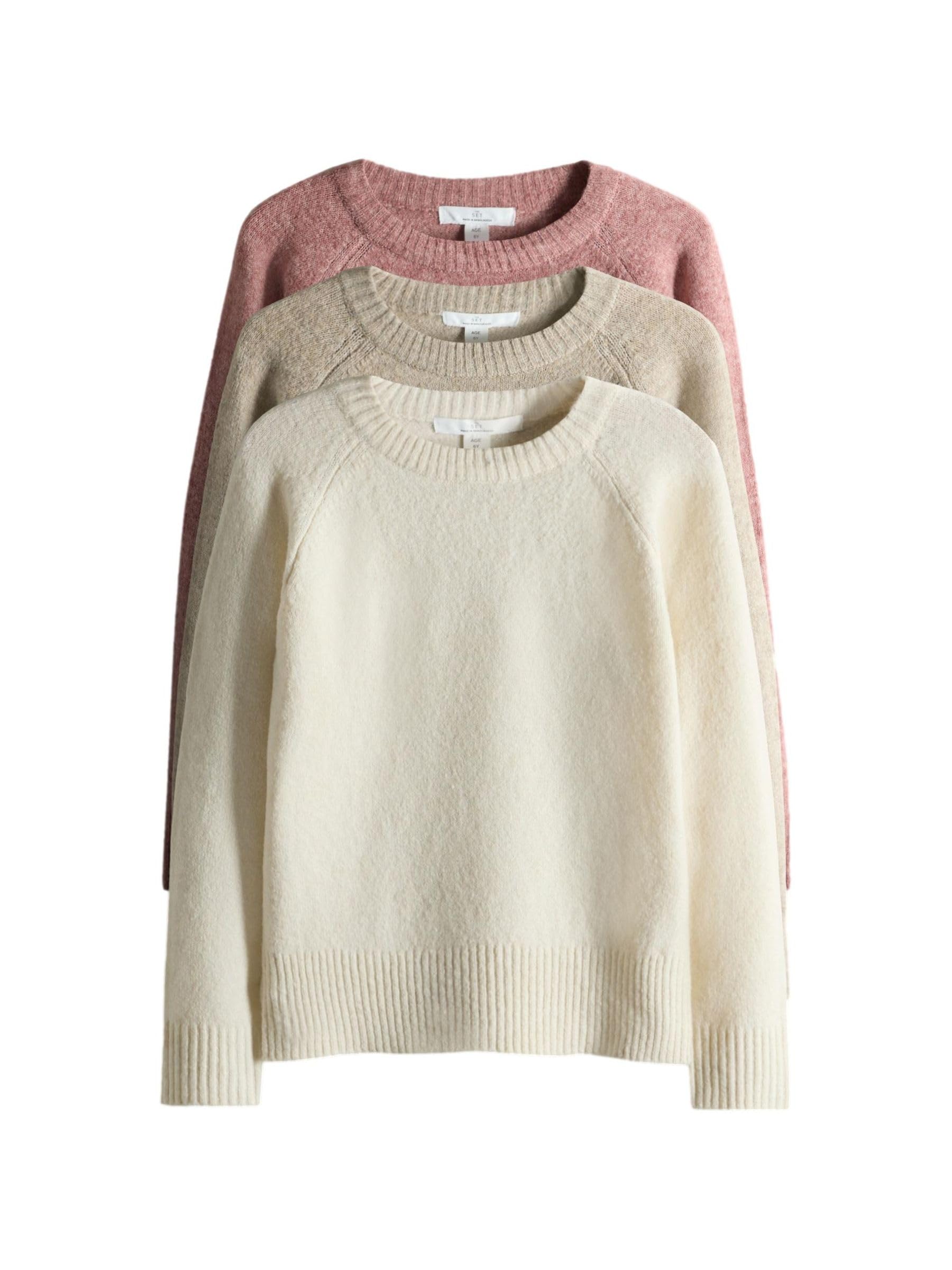 Geo Next The Set maglioni bambina girocollo 3 pezzi