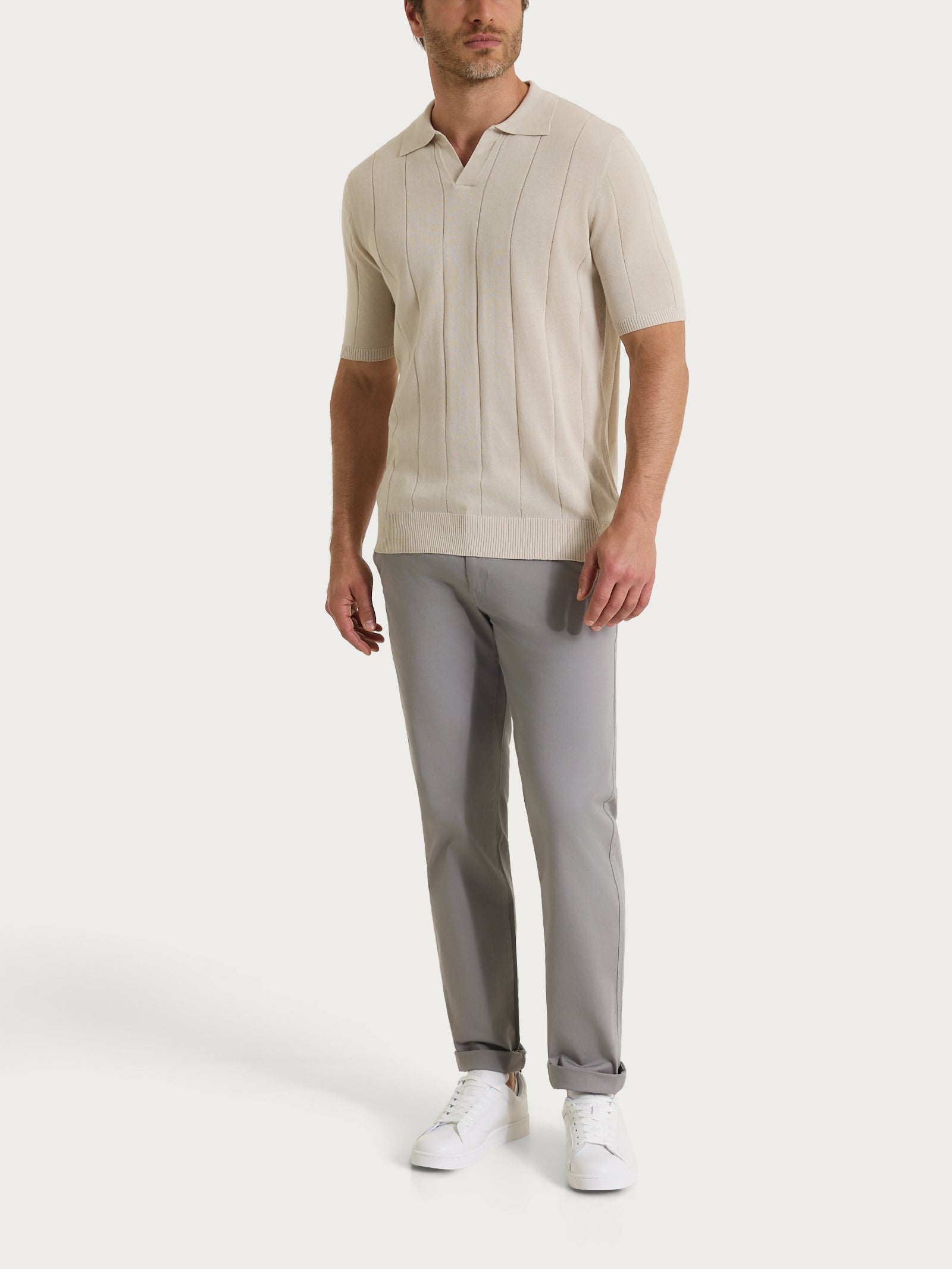 Ragno Puro Cotone polo manica corta Champignon costa