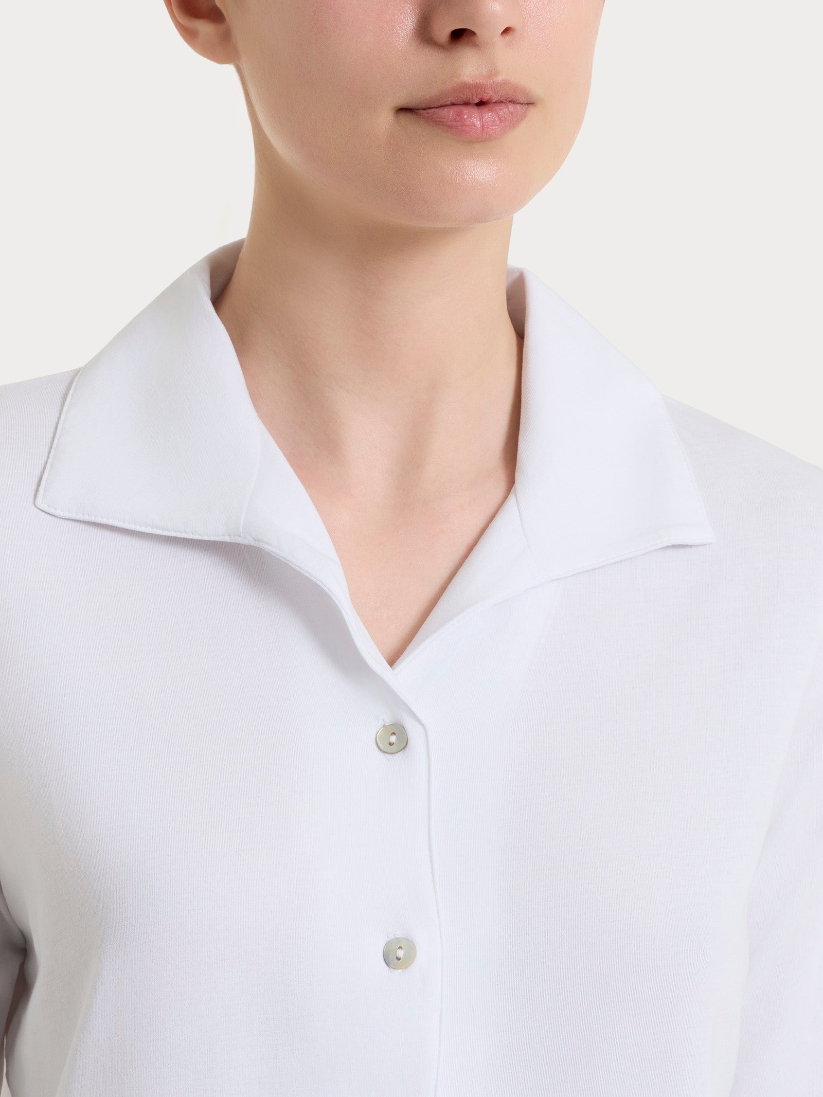 Ragno Ultralight Camicia Cotone Bianco Manica 3/4