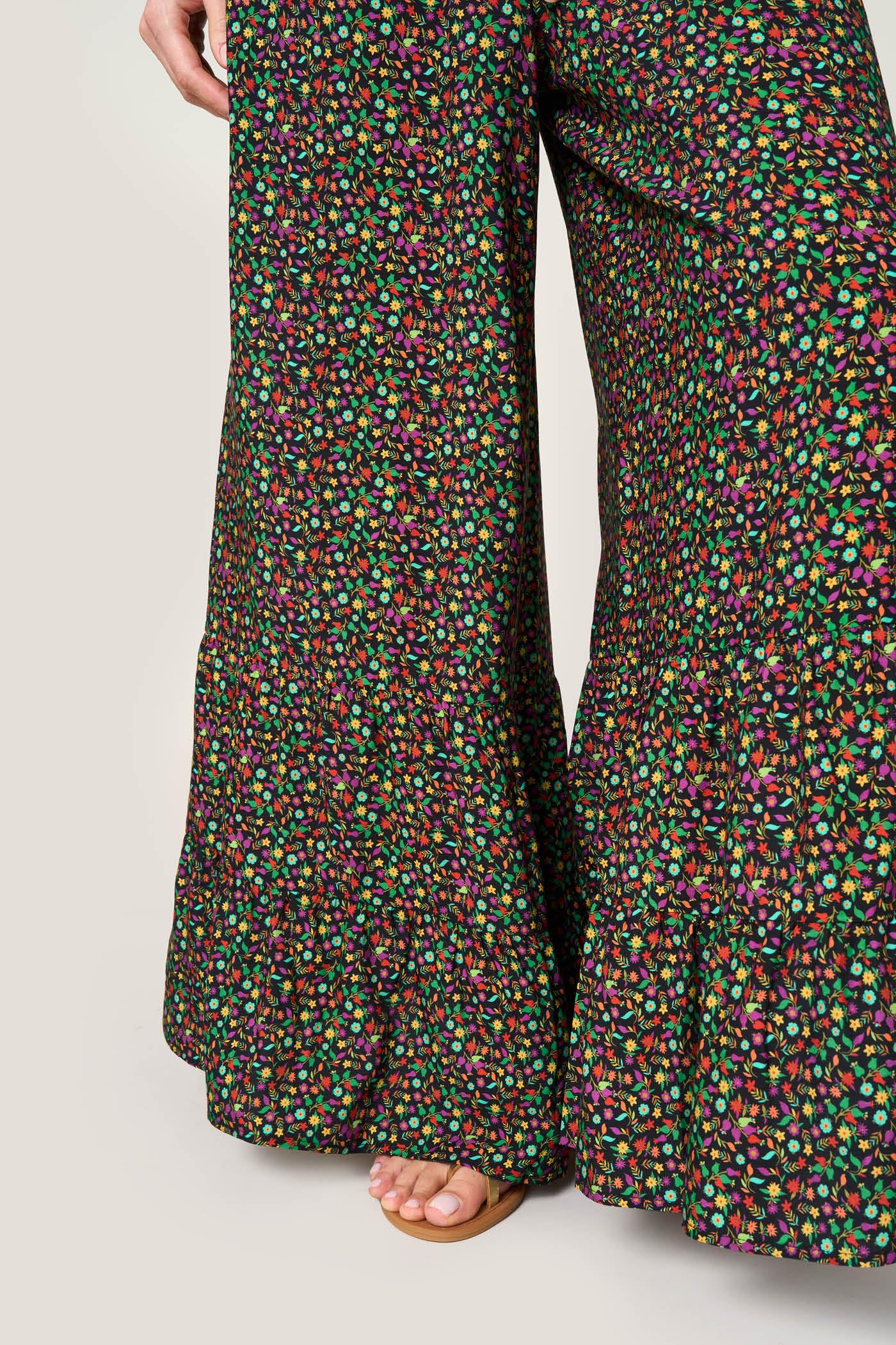 Goldenpoint Wonderland copricostume pantaloni lunghi floreale