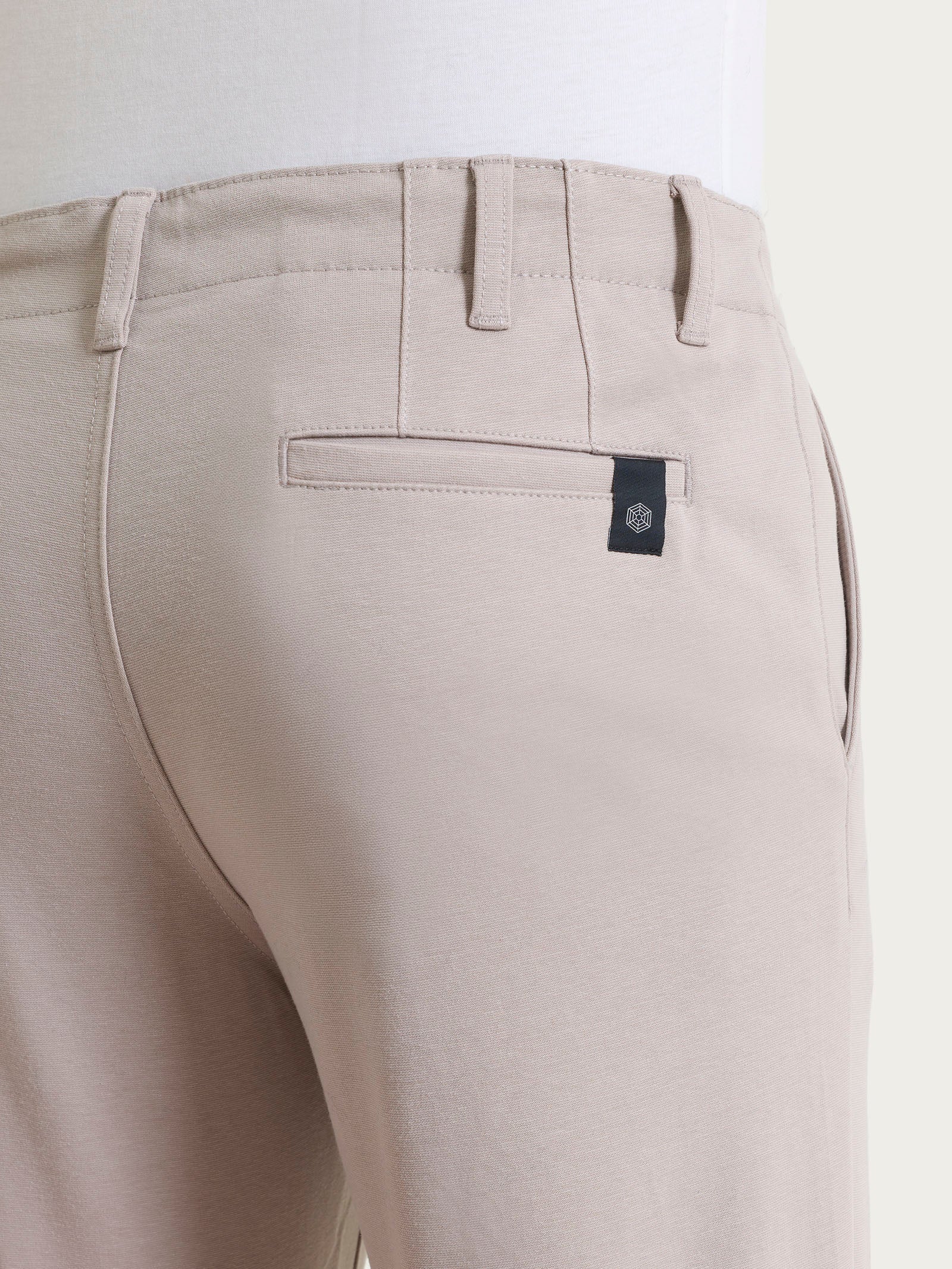 Ragno Cotton Compact The Chino Pantalone String con Tasche