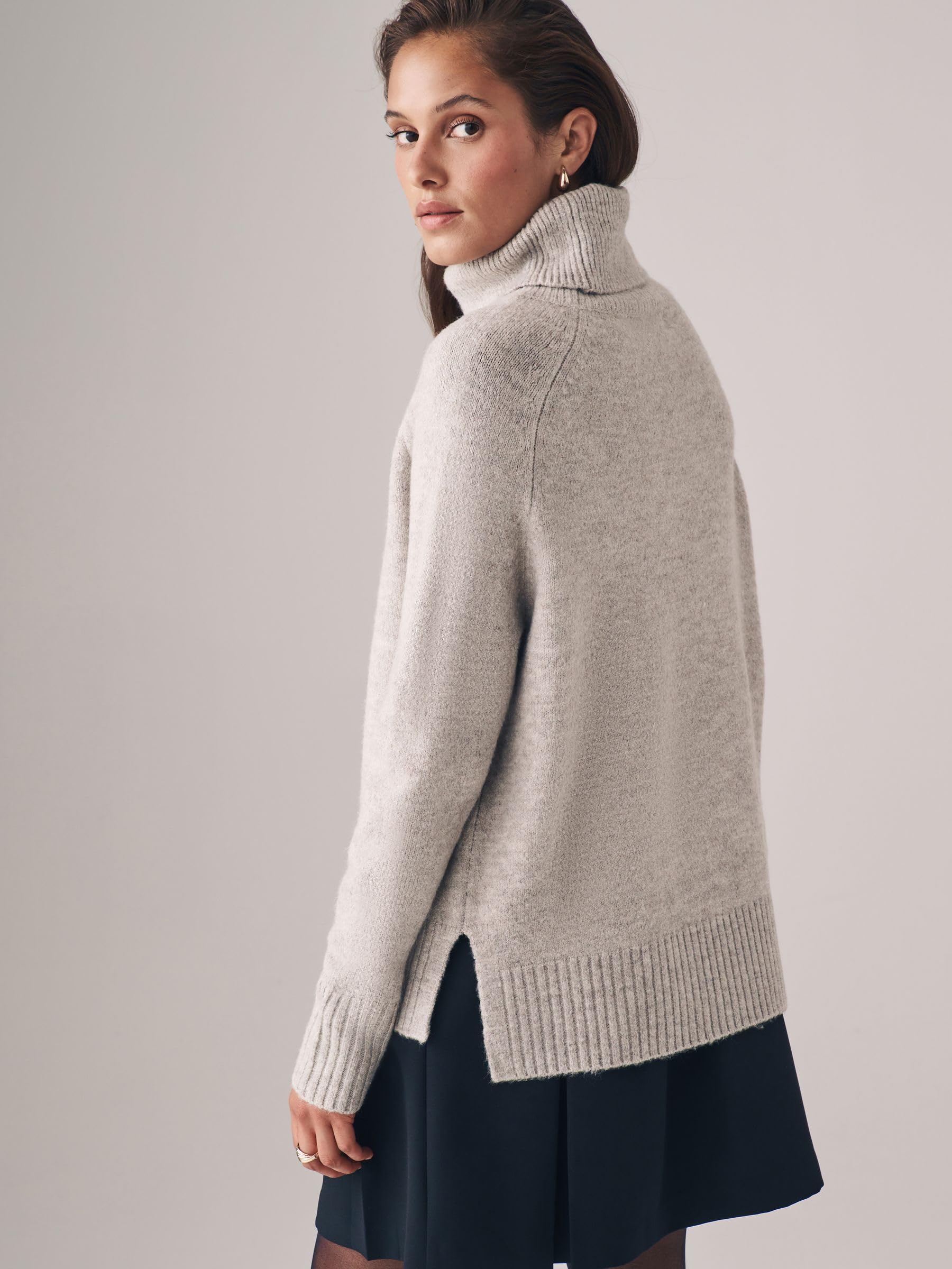 Geo Next The Set Oversize Dolcevita 2 Pezzi Maglia Morbida