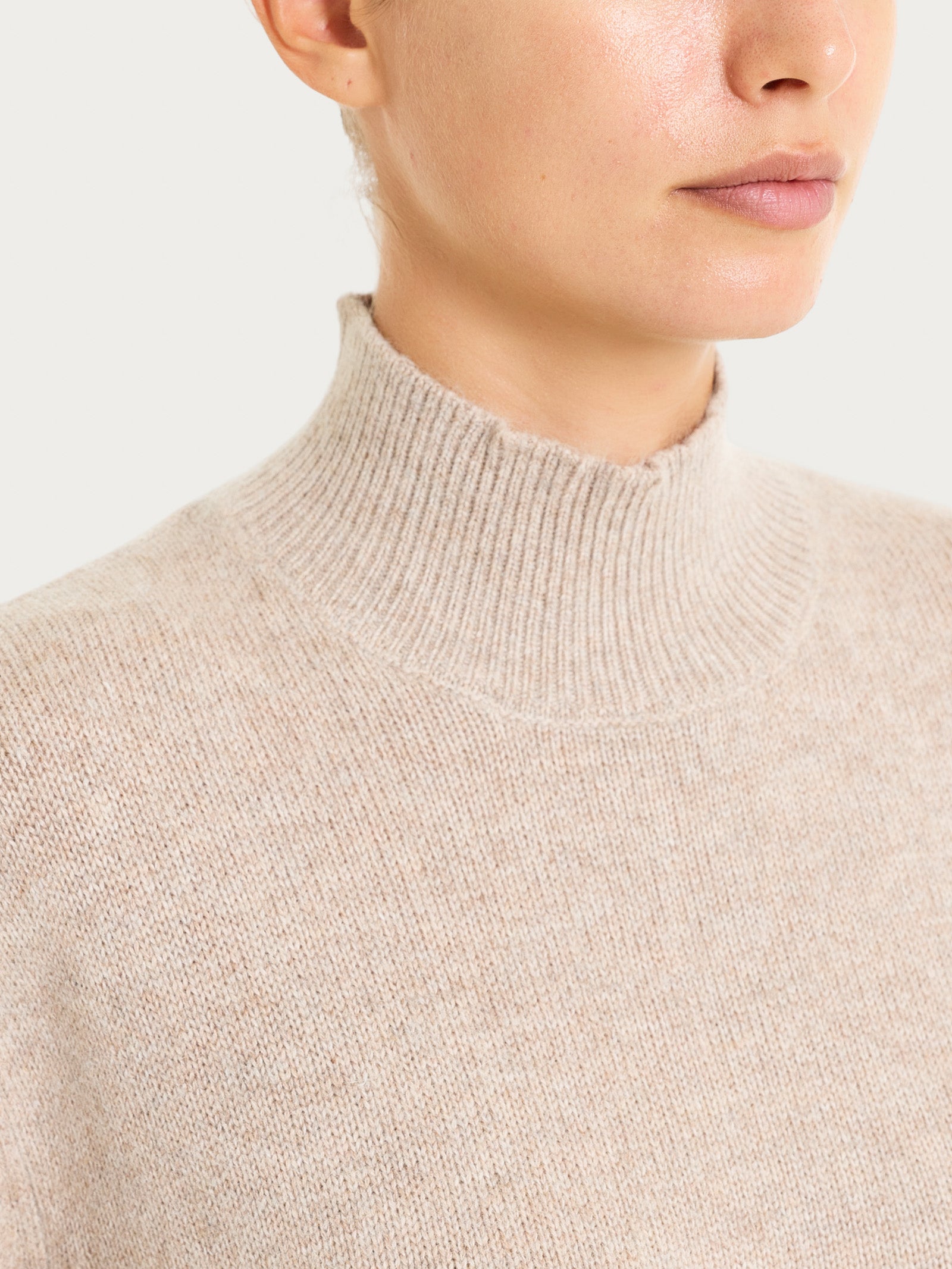 Ragno Natural Soft Lupetto Maglia Zenzero Mel. Collo Alto