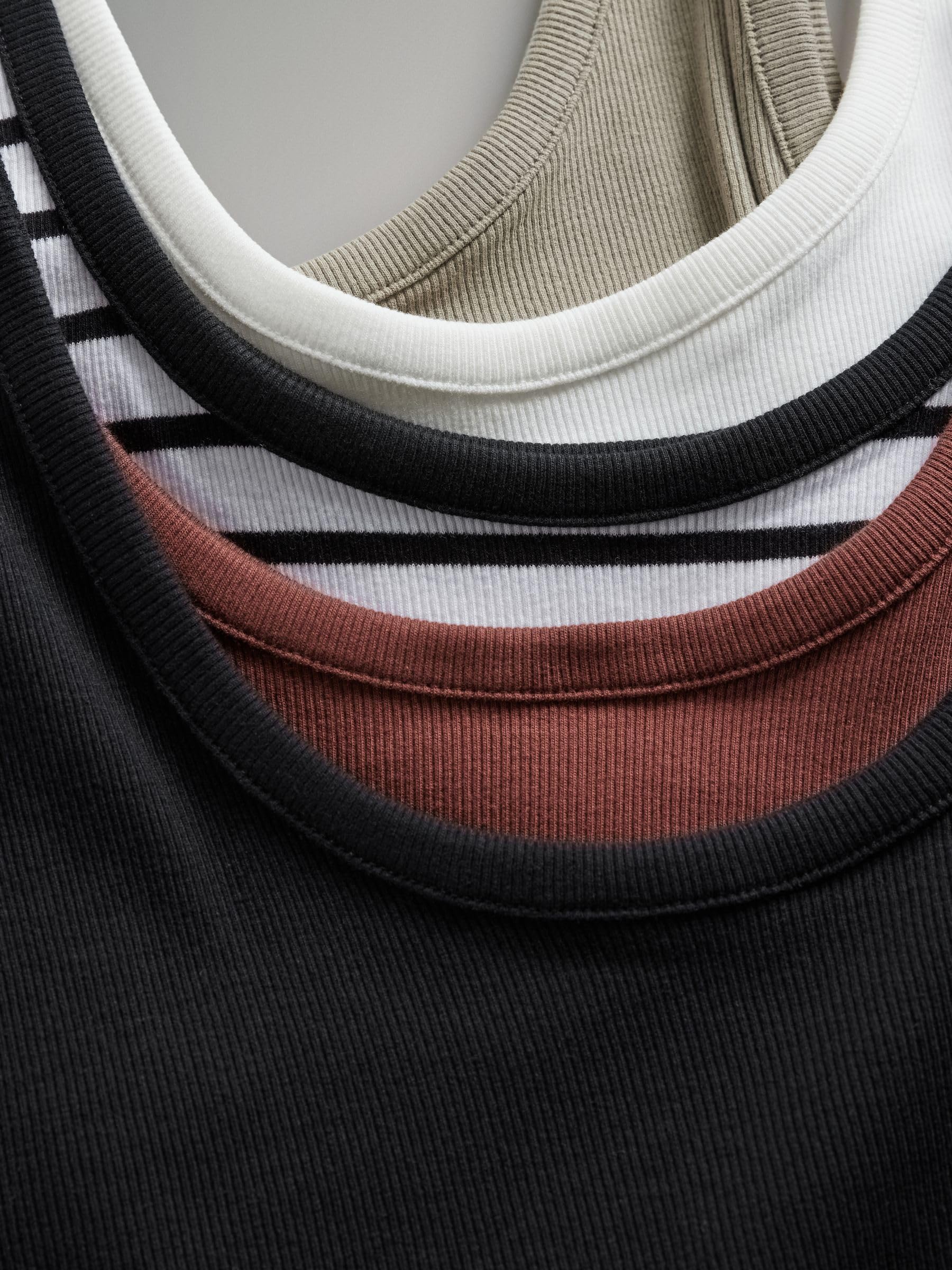 Next The Set Canotta coste slim donna confezione 5 cotone