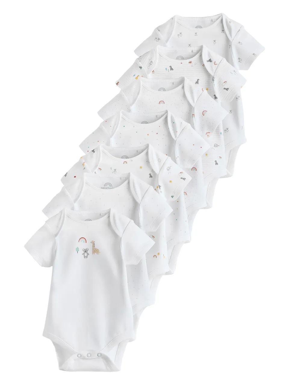 Next Body Neonato Maniche Corte Cotone Confezione da 7 86-92