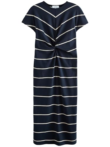 Next abito t-shirt torchon cotone nero midi