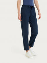Ragno Super Fresh Pantaloni Jogger Donna Blu Cotone