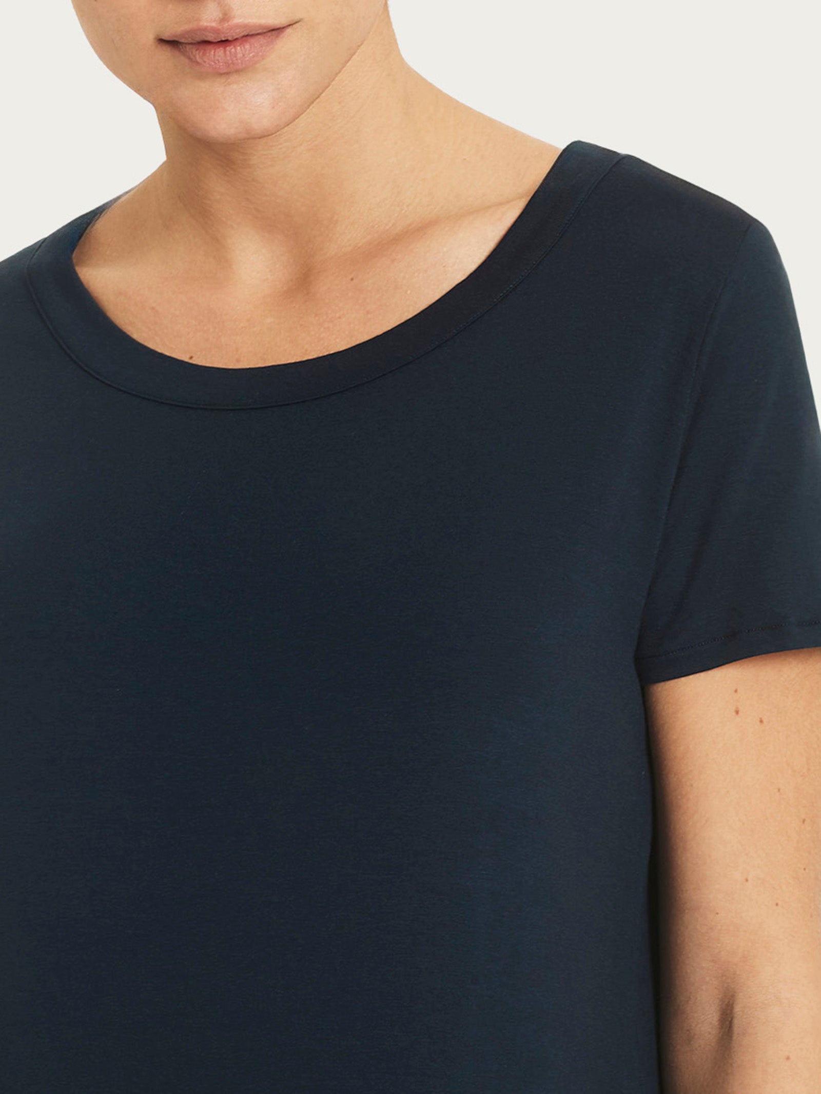 Ragno Viscosa Summer maglietta donna manica corta blu